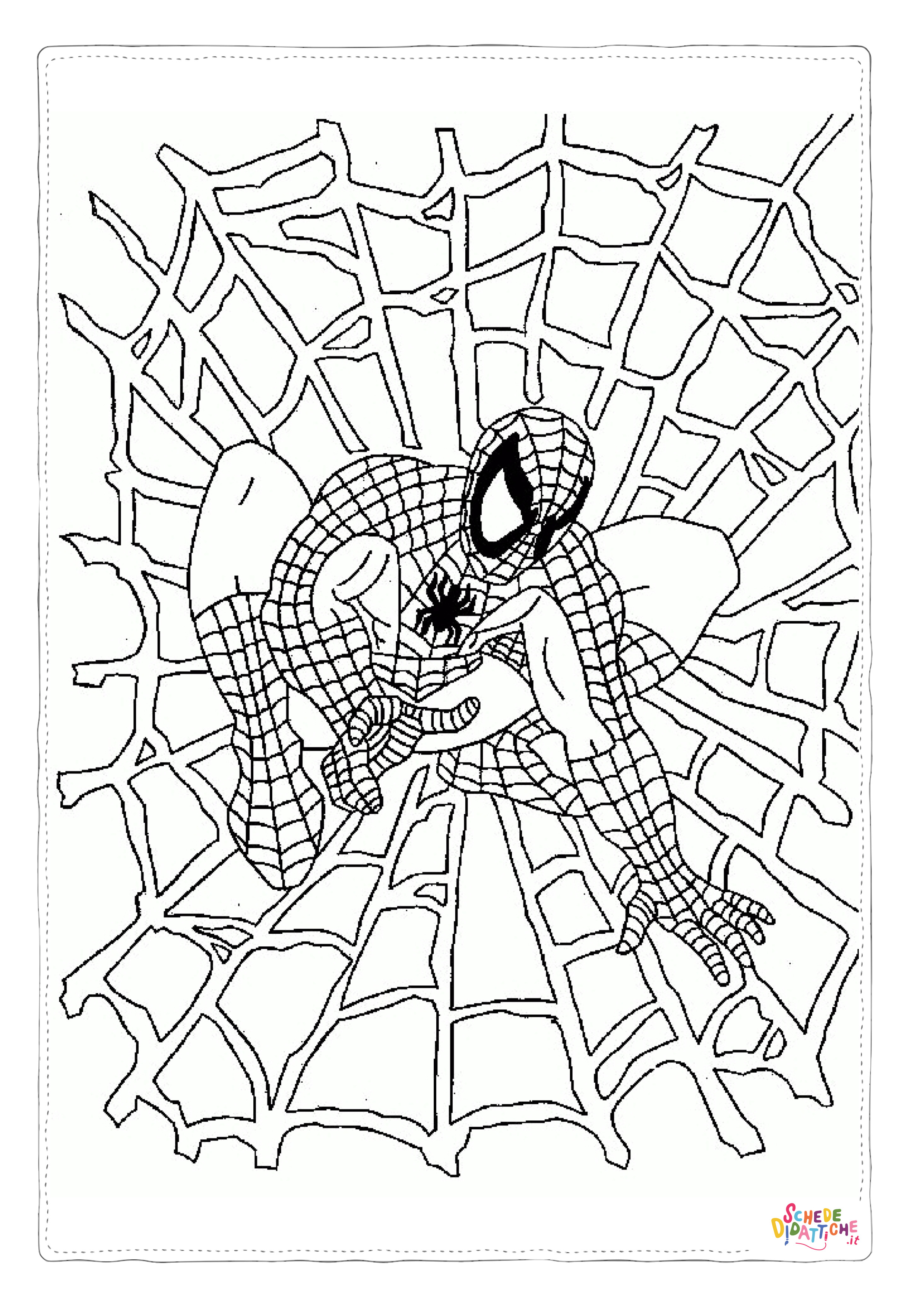 Disegno "Disegno di Spiderman da stampare e colorare 133" Disegno di Spiderman da stampare e colorare 133