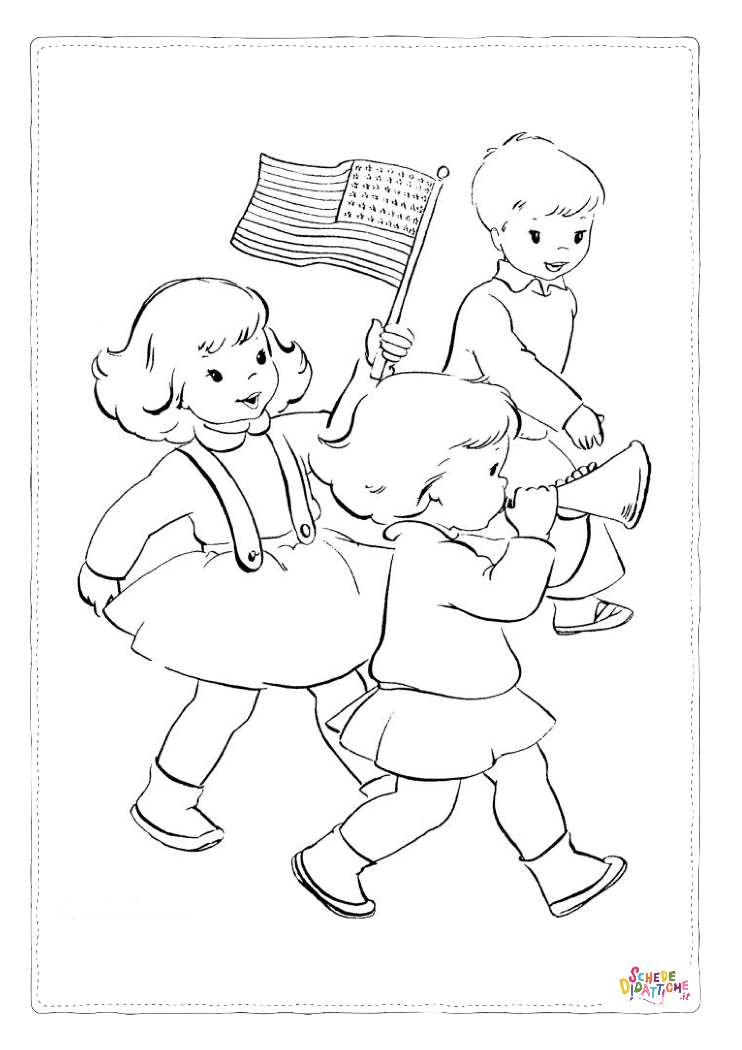 Disegno "Disegno di bambino da stampare e colorare 44" Disegno di bambino da stampare e colorare 44