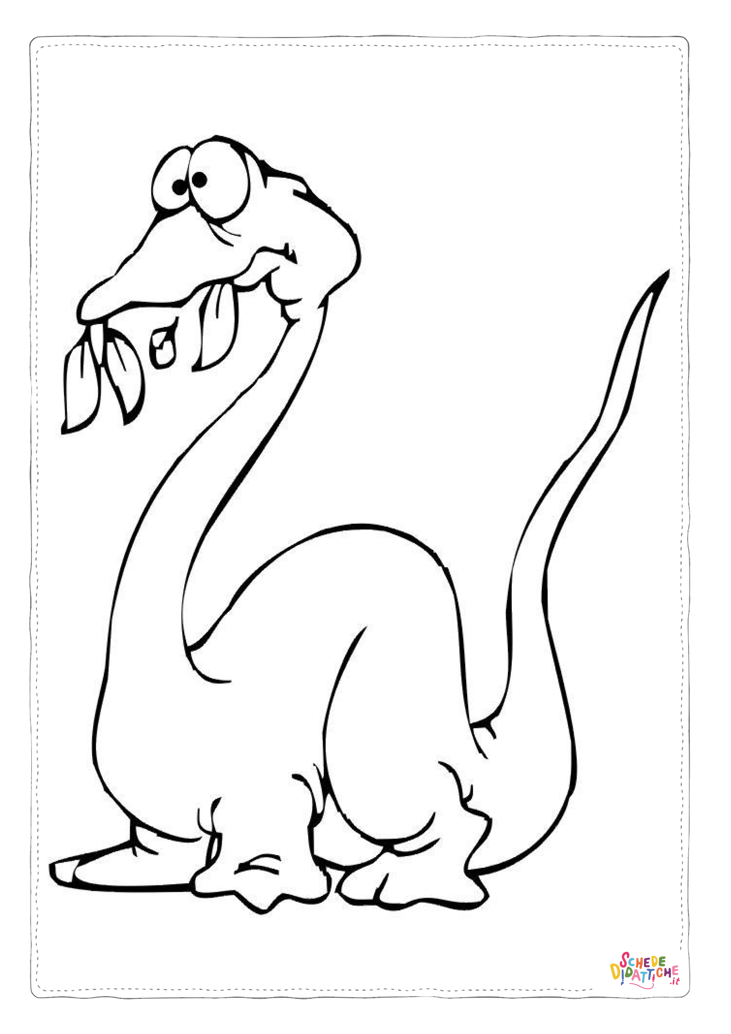 Disegno "Disegno di Brachiosauro da stampare e colorare 16" Disegno di Brachiosauro da stampare e colorare 16