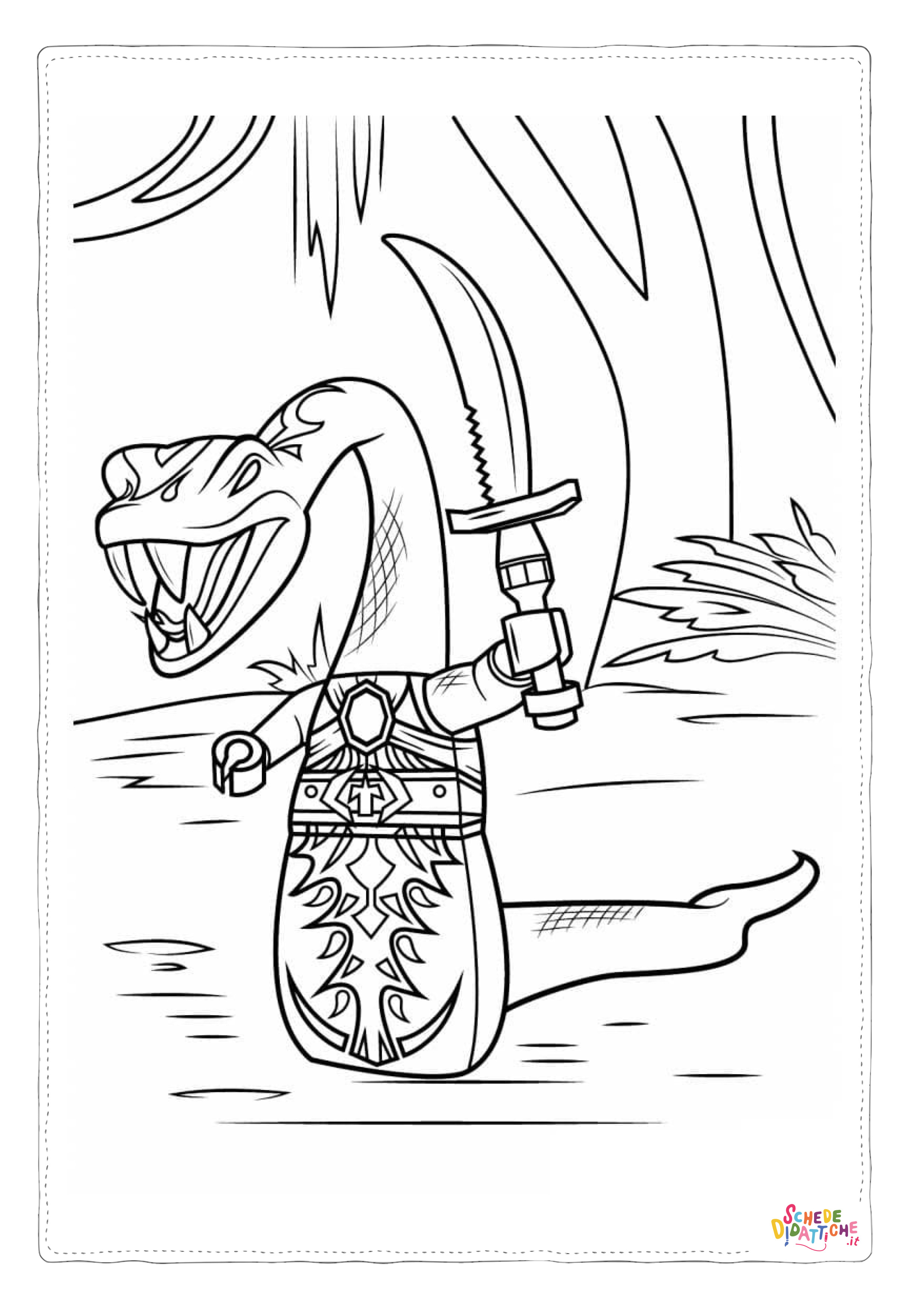 Disegno di Ninja Go da stampare e colorare 31