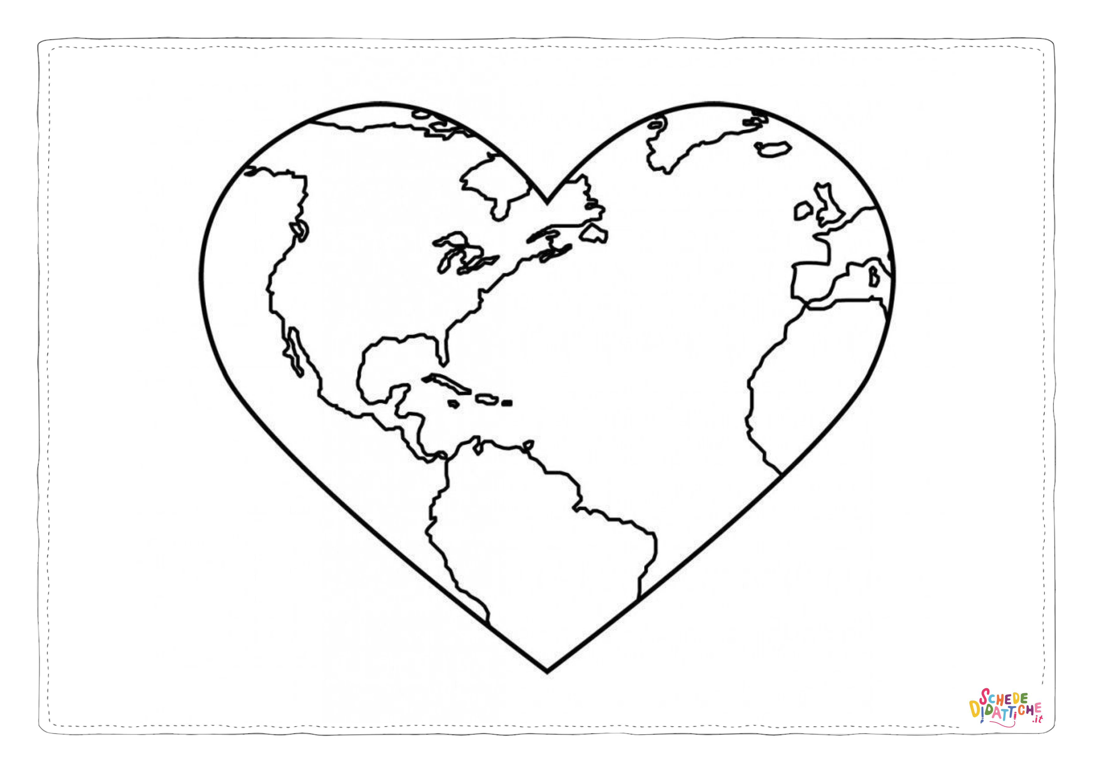 Disegno "Disegno di terra da stampare e colorare 5" Disegno di terra da stampare e colorare 5