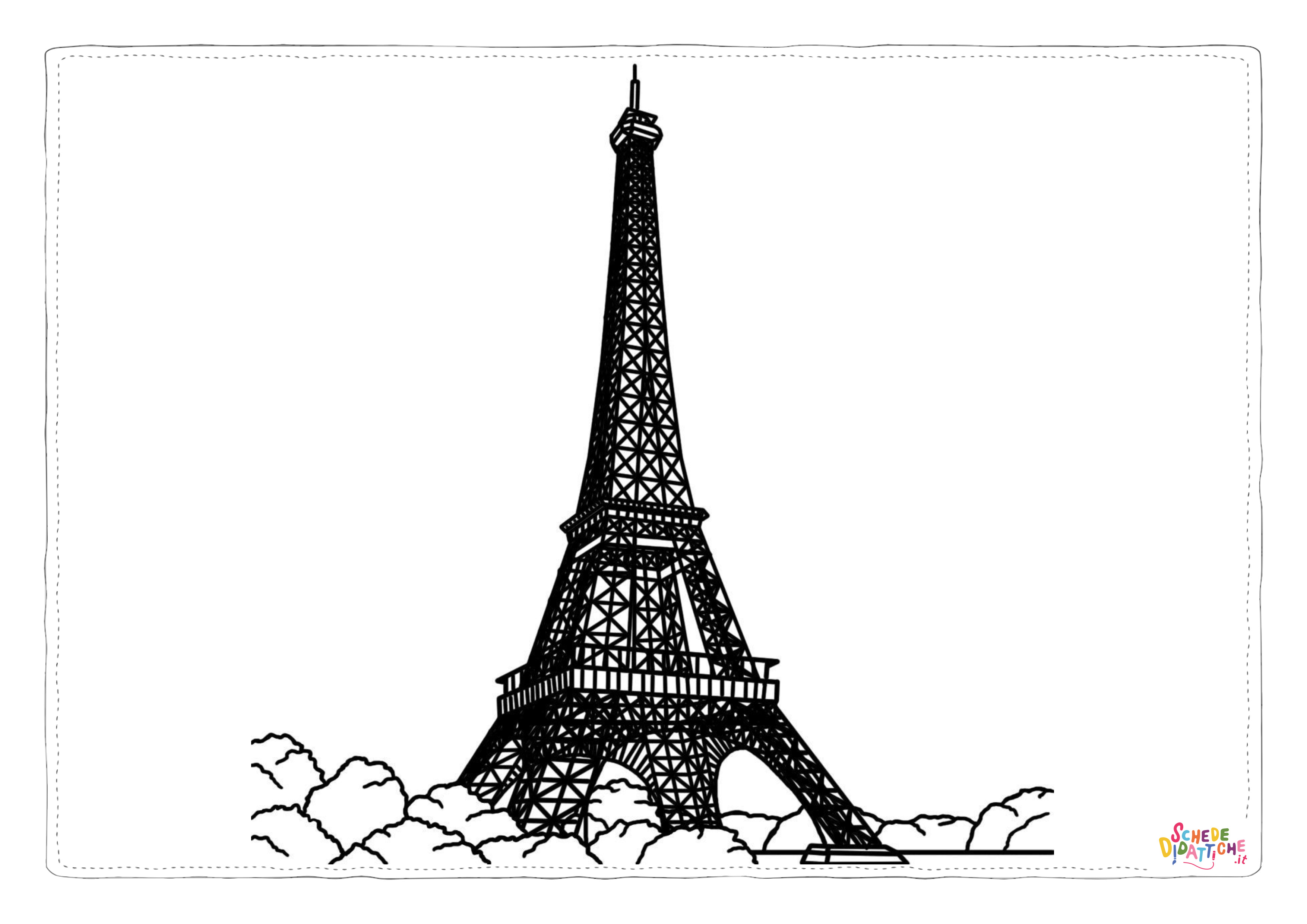 Disegno "Disegno di monumento famoso da stampare e colorare 44" Disegno di monumento famoso da stampare e colorare 44
