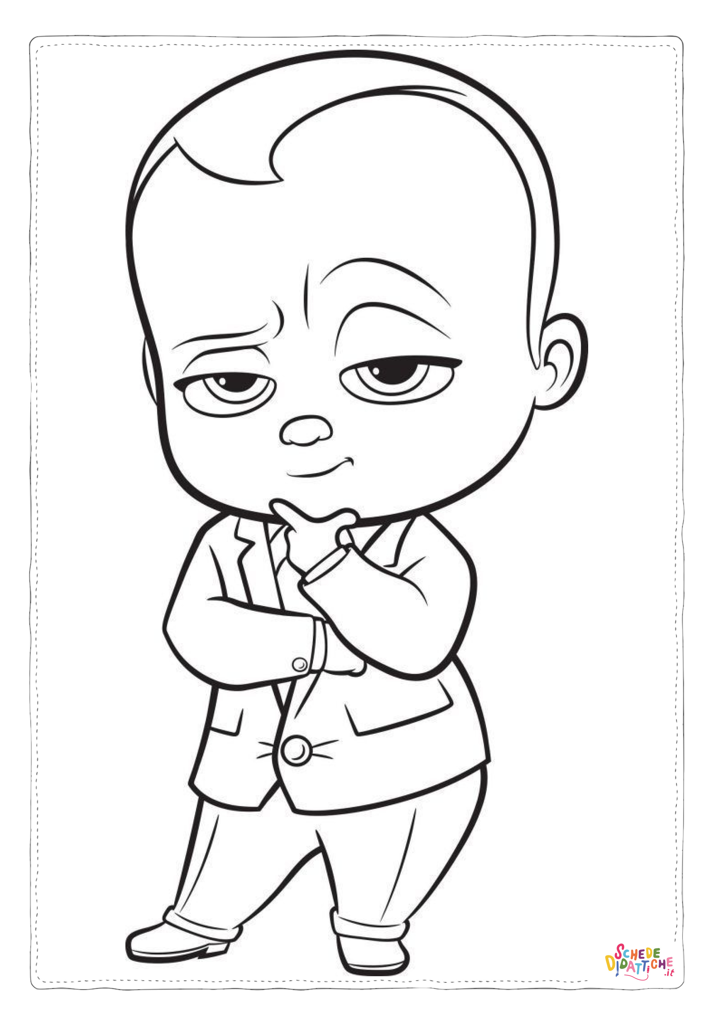 Disegno di Baby Boss da stampare e colorare 1