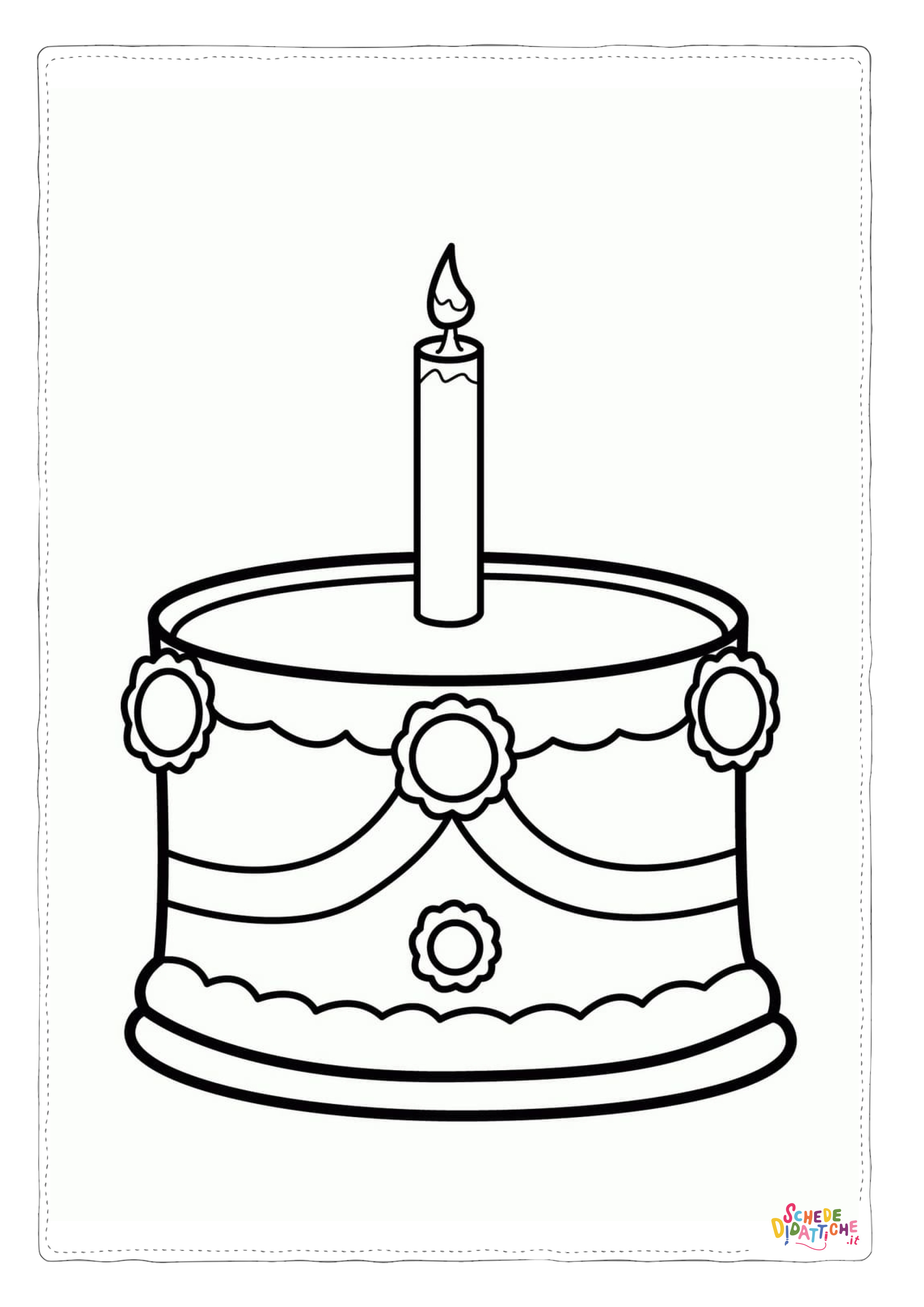 Disegno "Disegno di compleanno da stampare e colorare 60" Disegno di compleanno da stampare e colorare 60