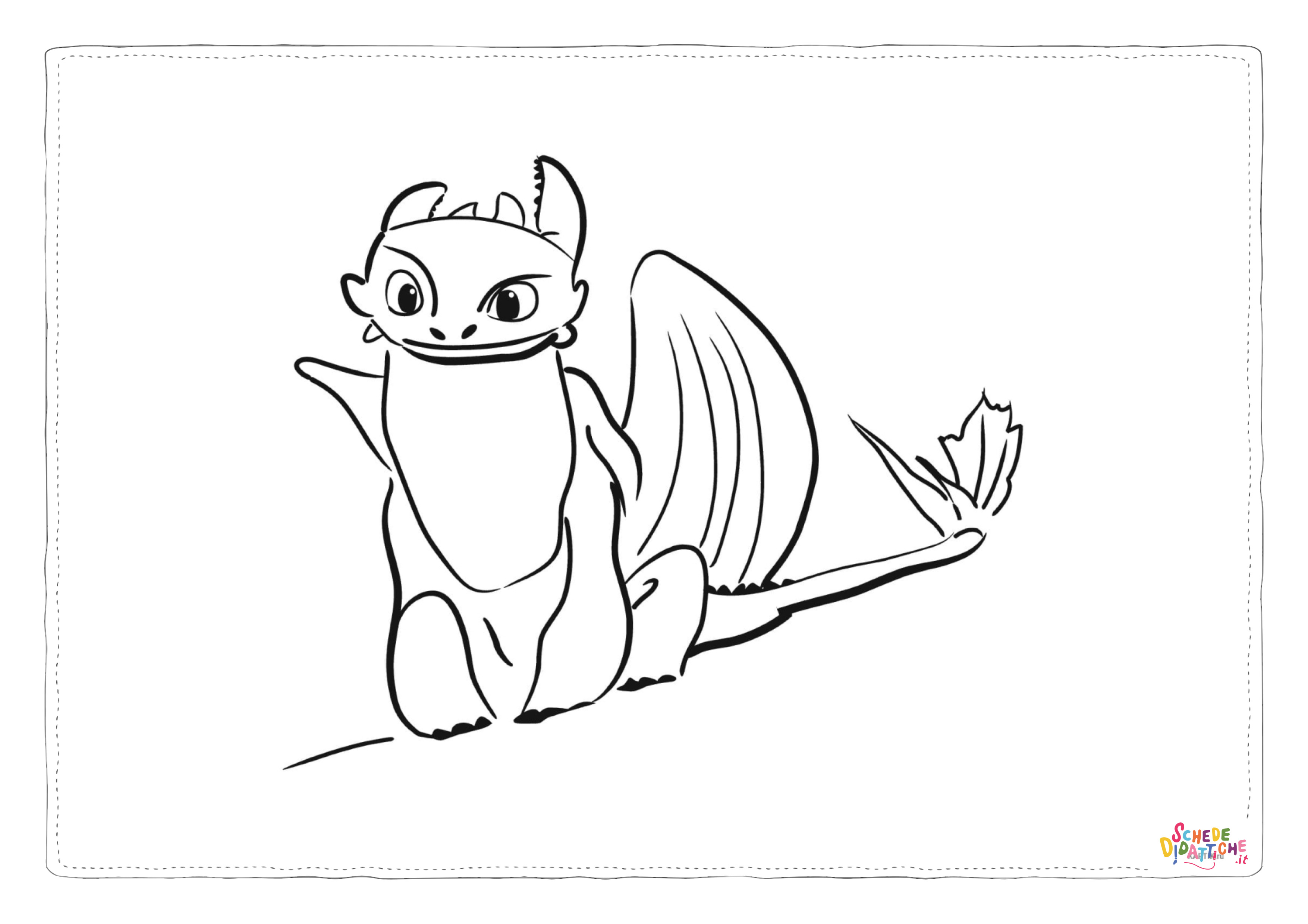 Disegno "Disegno di Dragon Trainer da stampare e colorare 22" Disegno di Dragon Trainer da stampare e colorare 22