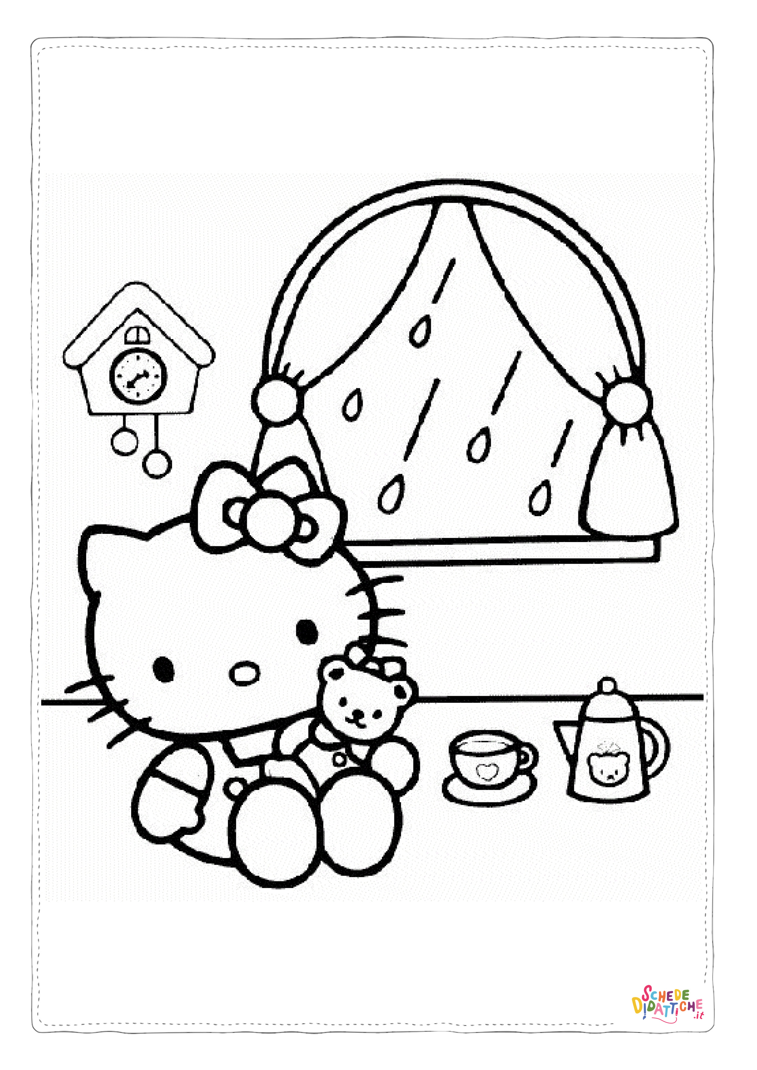 Disegno di Hello Kitty da stampare e colorare 146