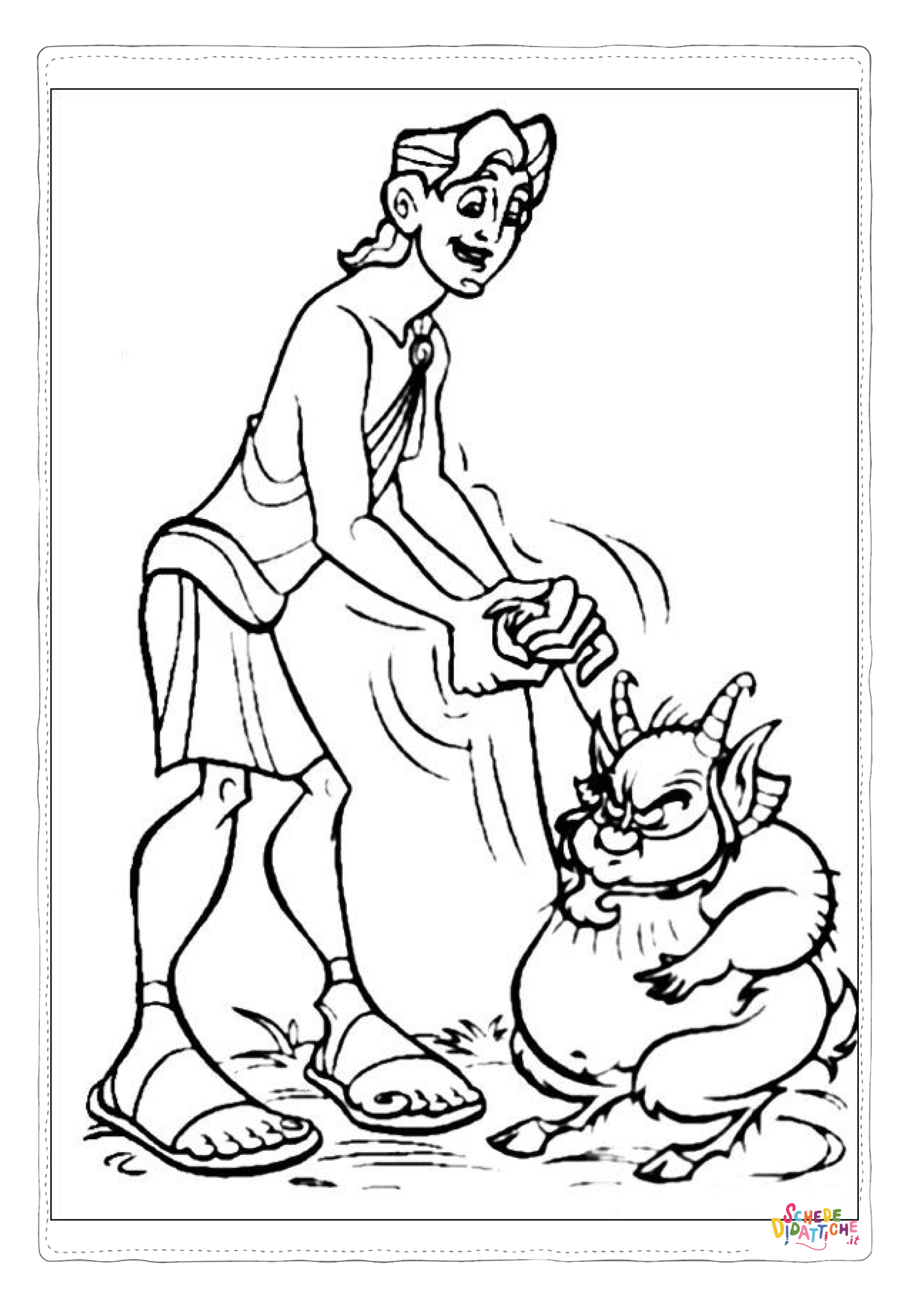 Disegno "Disegno di Hercules da stampare e colorare 22" Disegno di Hercules da stampare e colorare 22