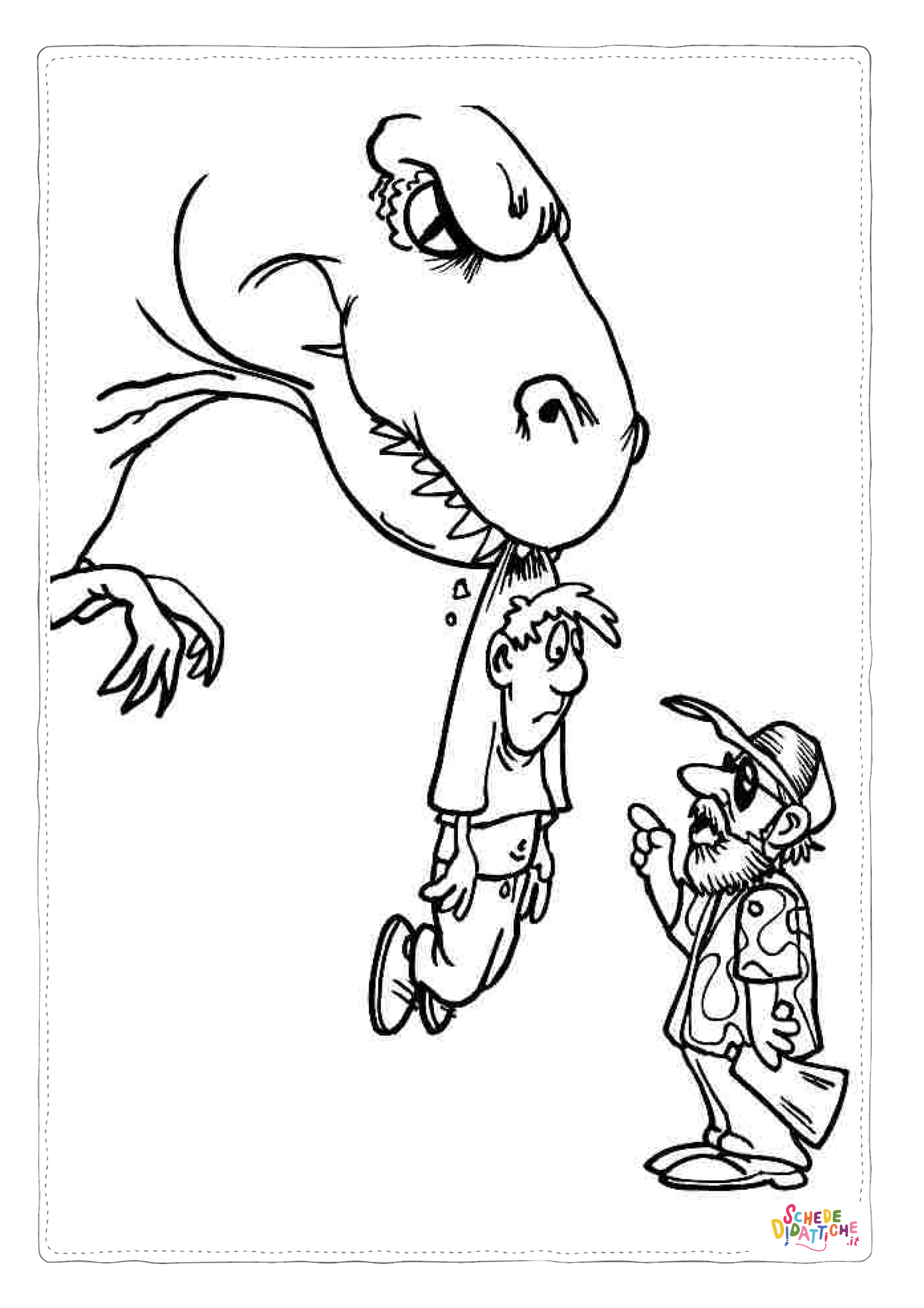 Disegno "Disegno di Tirannosauro da stampare e colorare 41" Disegno di Tirannosauro da stampare e colorare 41