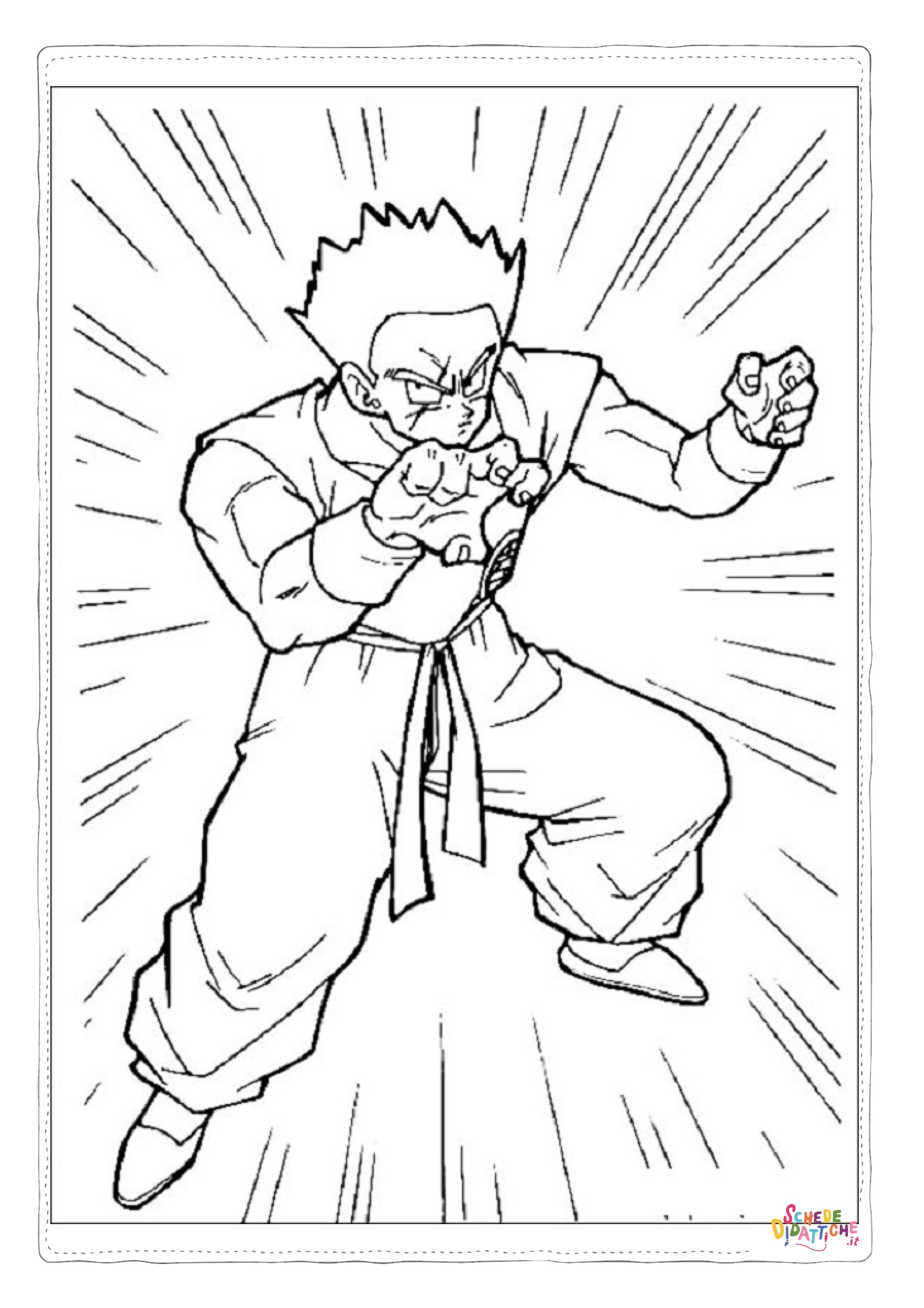 Disegno "Disegno di Dragon Ball da stampare e colorare 91" Disegno di Dragon Ball da stampare e colorare 91