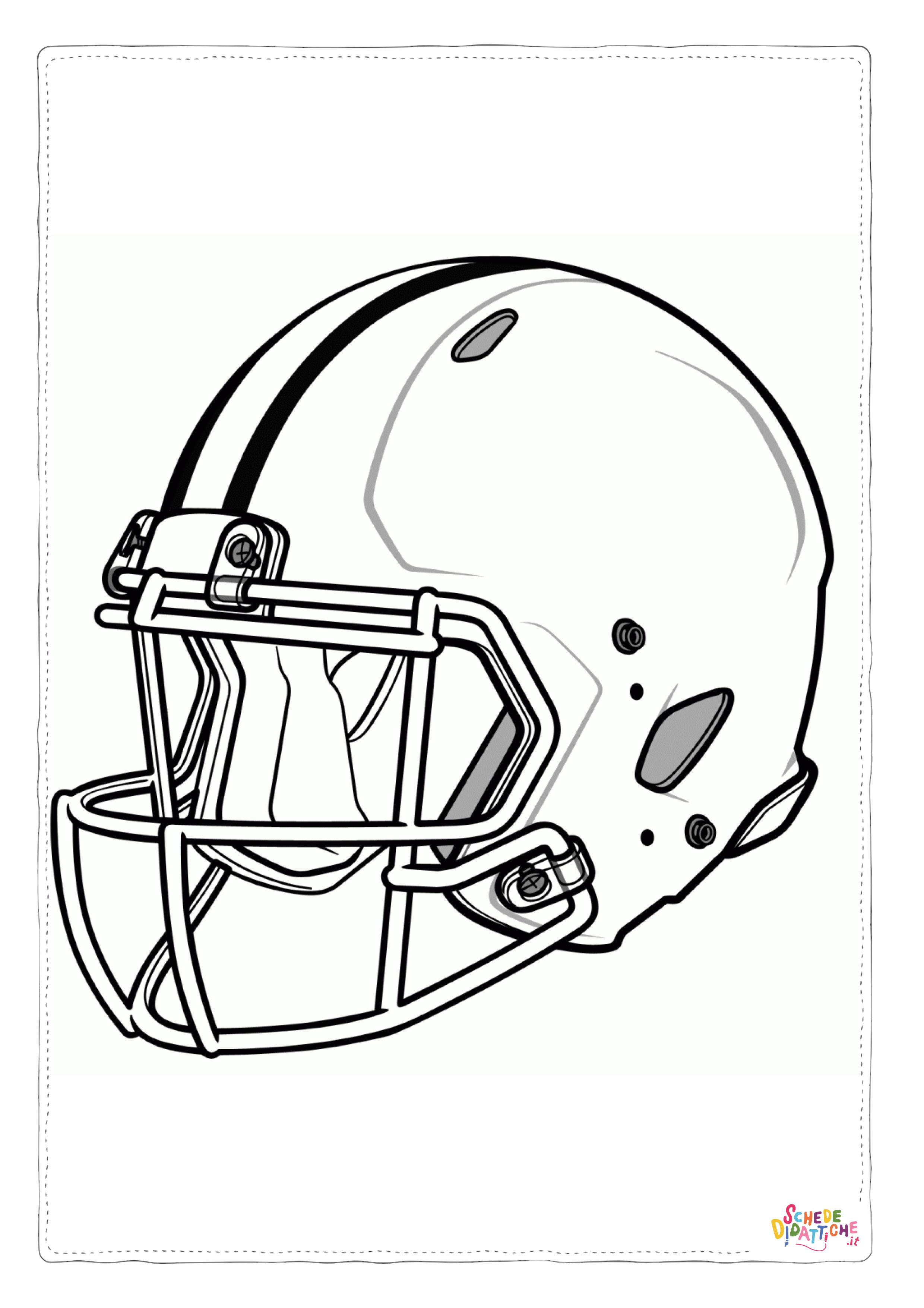 Disegno di football americano da stampare e colorare 113