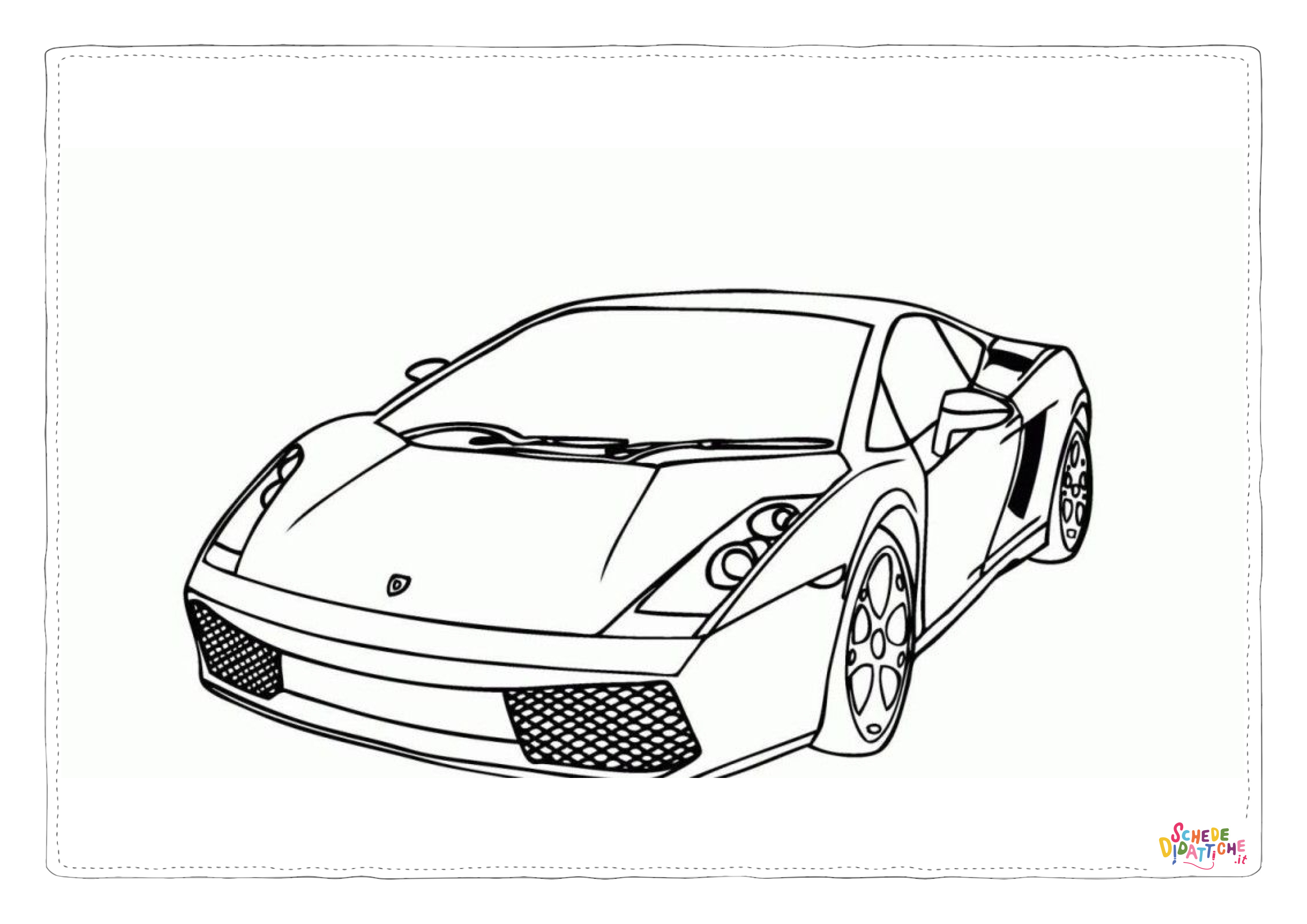 Disegno "Disegno di automobile da stampare e colorare 202" Disegno di automobile da stampare e colorare 202