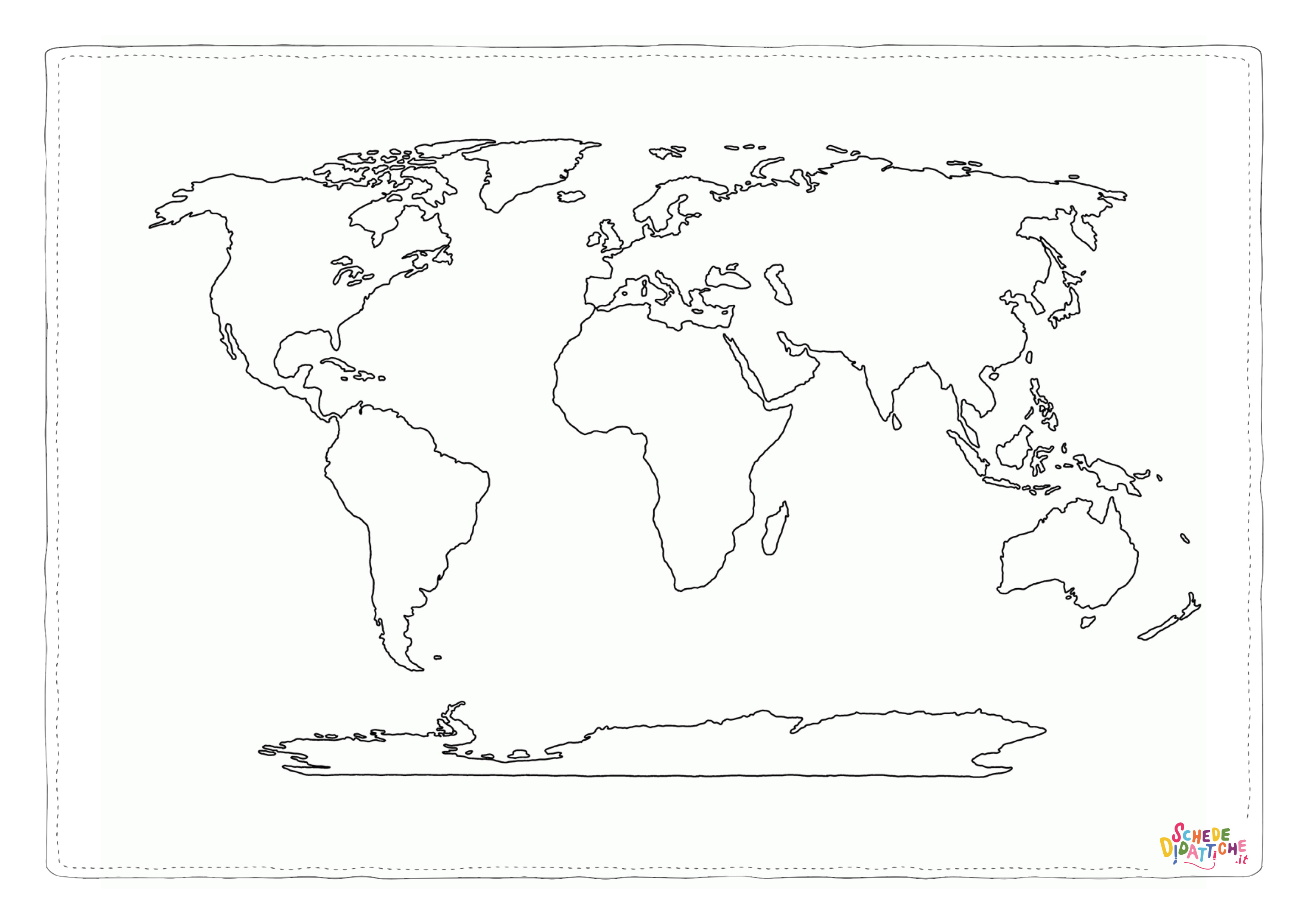 Disegno di cartina geografica