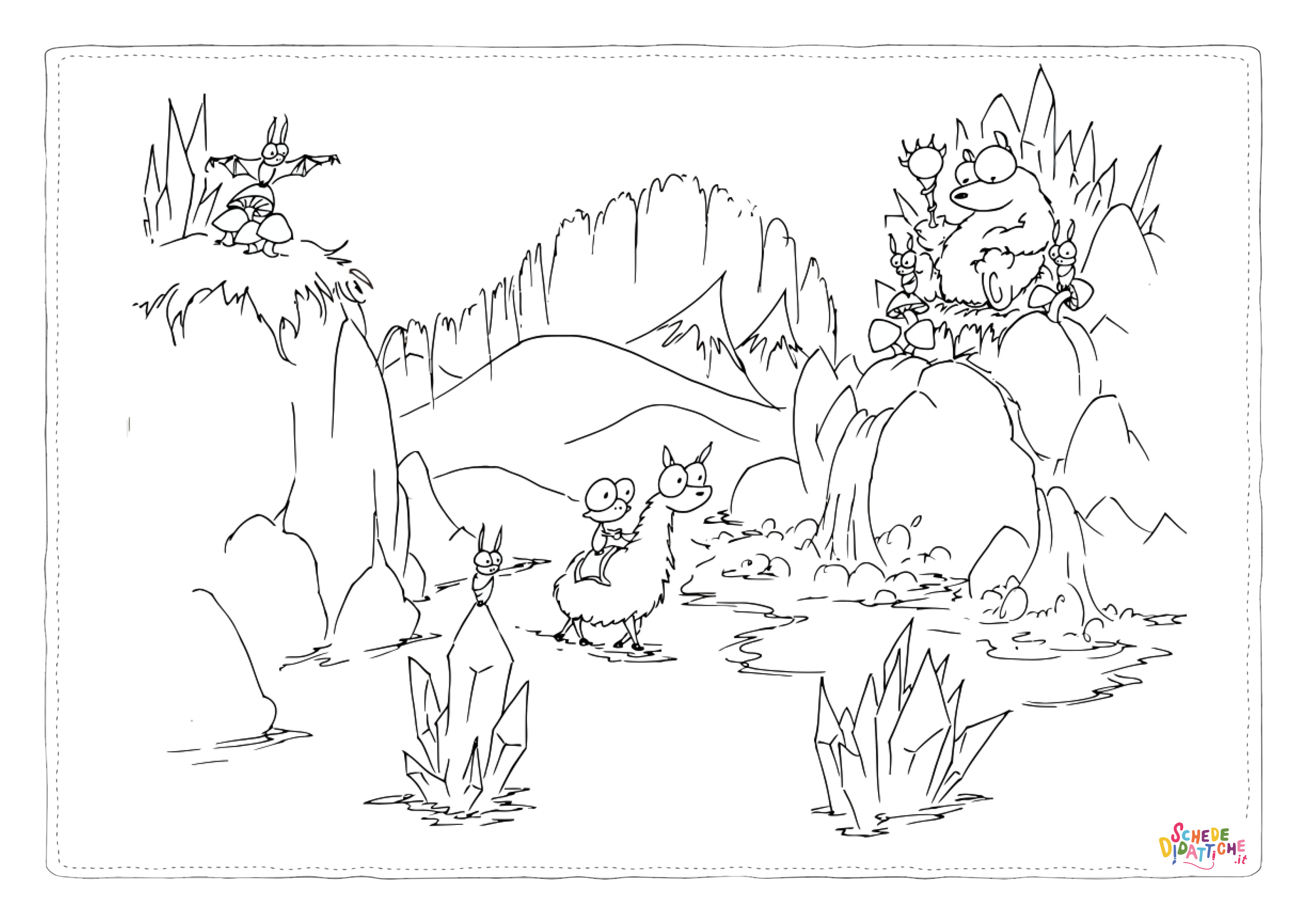 Disegno "Disegno di paesaggio da stampare e colorare 29" Disegno di paesaggio da stampare e colorare 29