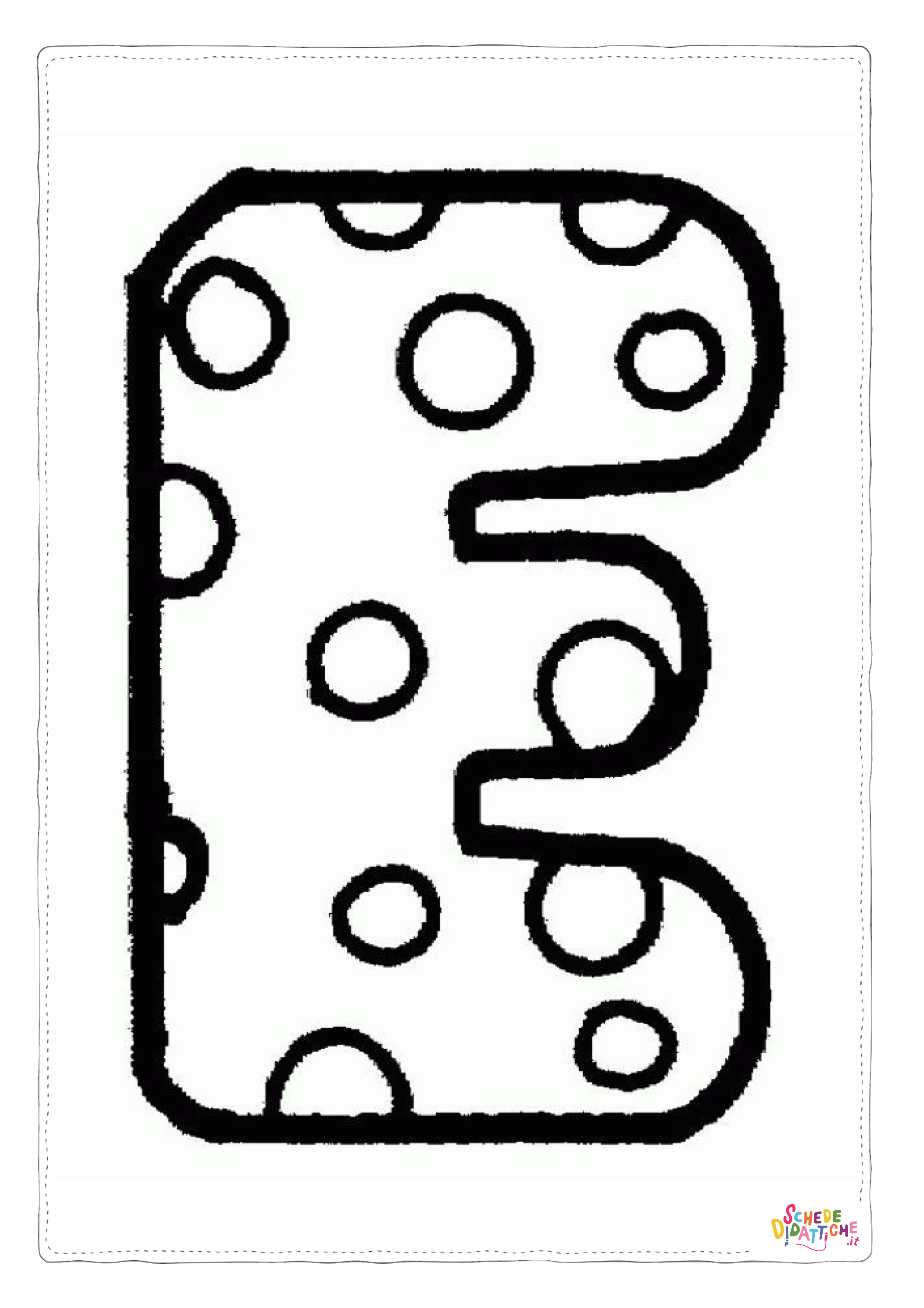 Disegno "Disegno di lettera dell'alfabeto da stampare e colorare 368" Disegno di lettera dell'alfabeto da stampare e colorare 368