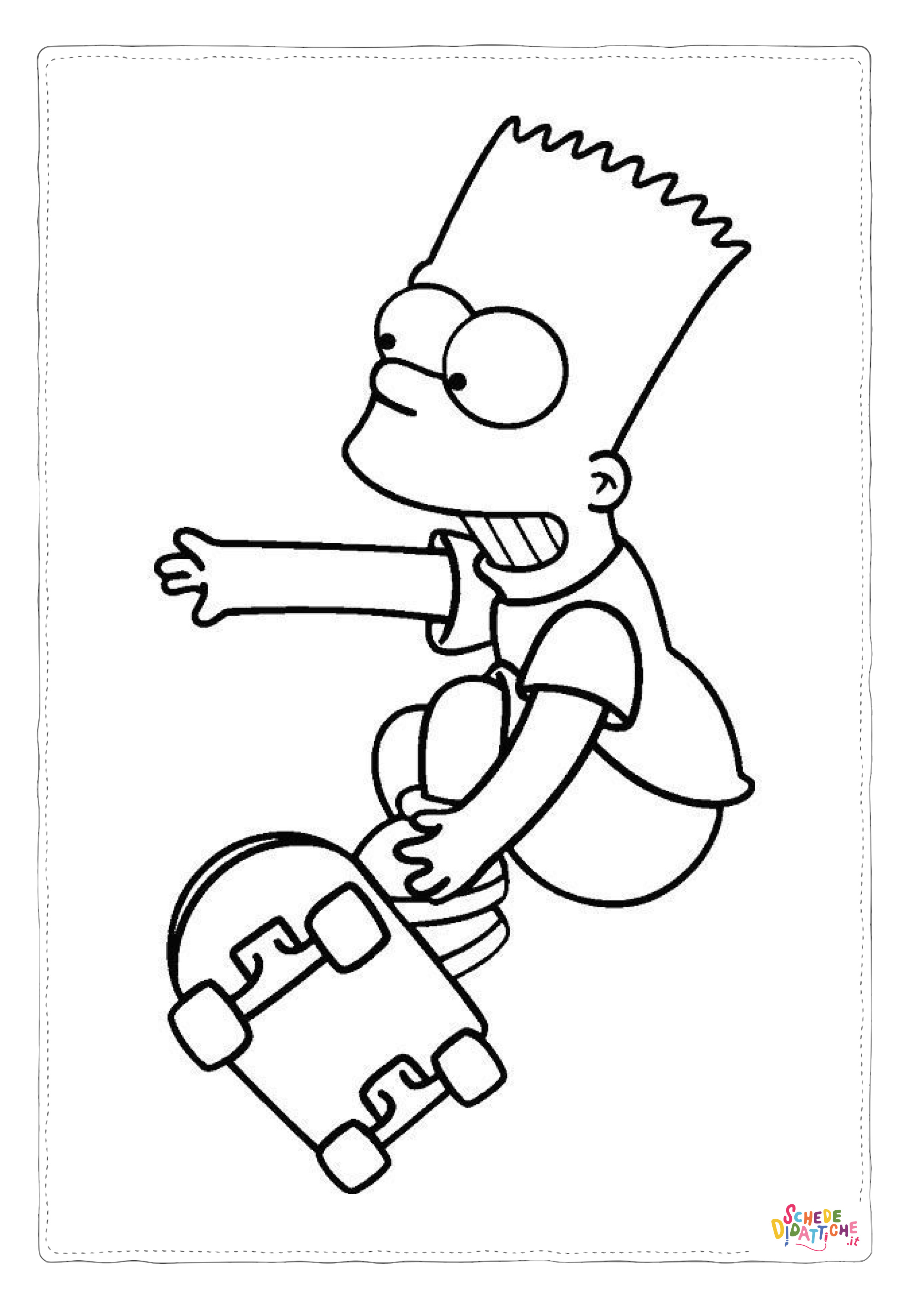 Disegno "Disegno di I Simpson da stampare e colorare 85" Disegno di I Simpson da stampare e colorare 85