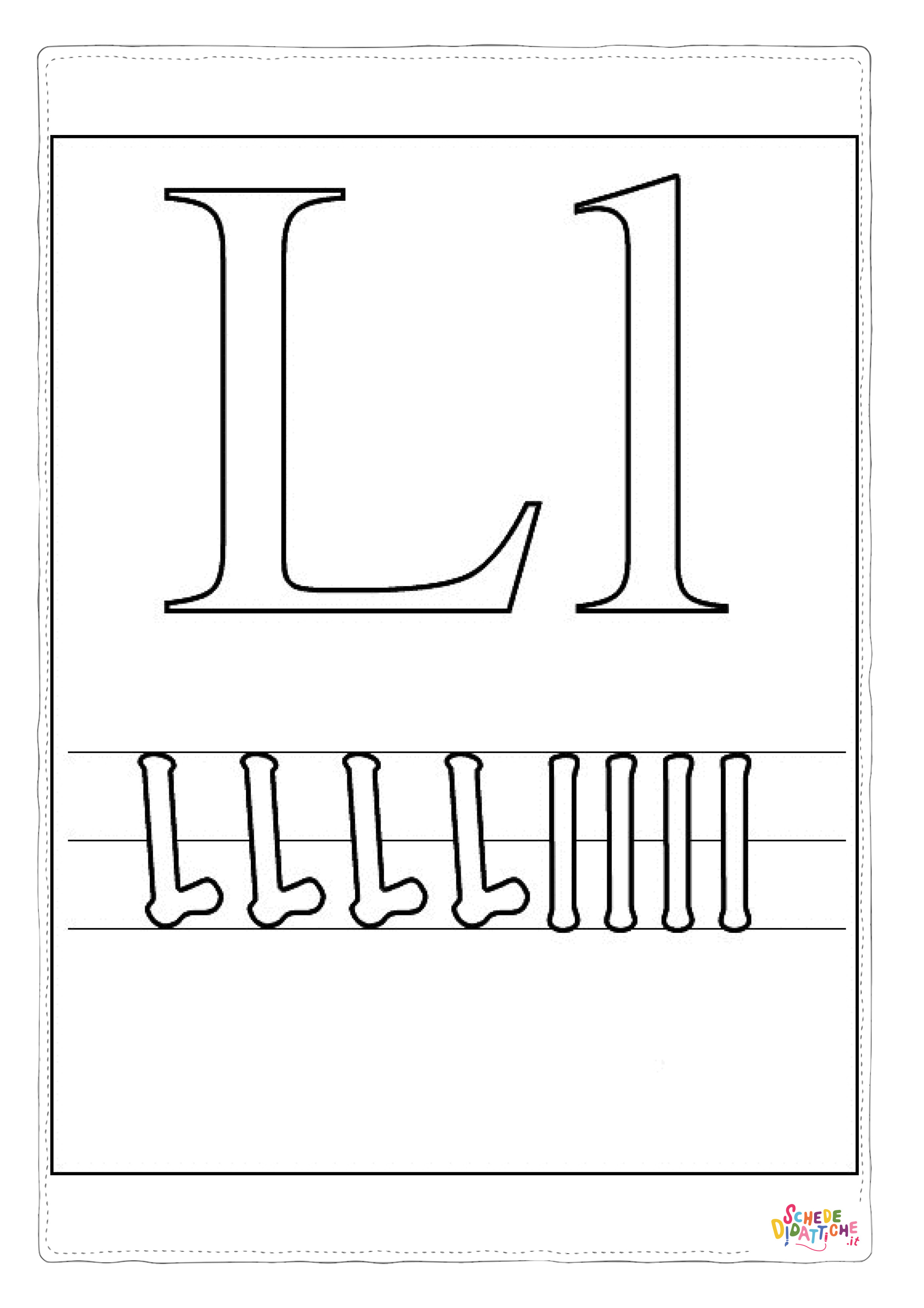 Disegno "Disegno di lettera dell'alfabeto da stampare e colorare 218" Disegno di lettera dell'alfabeto da stampare e colorare 218