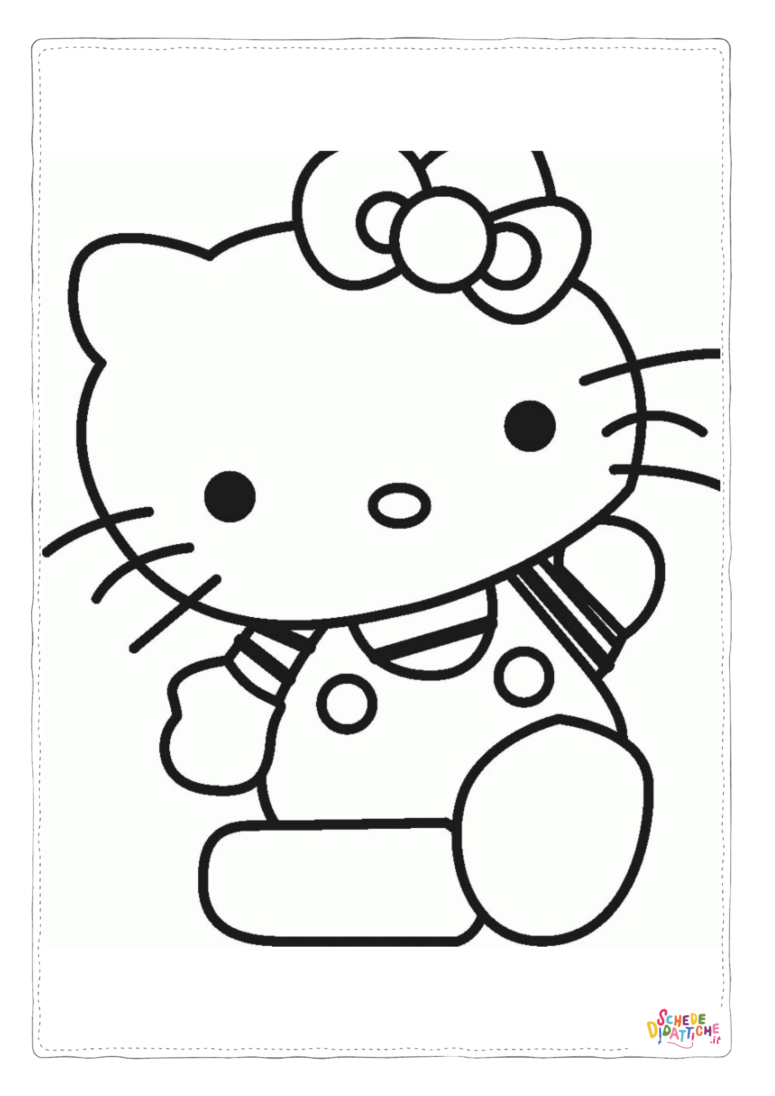 Disegno "Disegno di Hello Kitty da stampare e colorare 65" Disegno di Hello Kitty da stampare e colorare 65