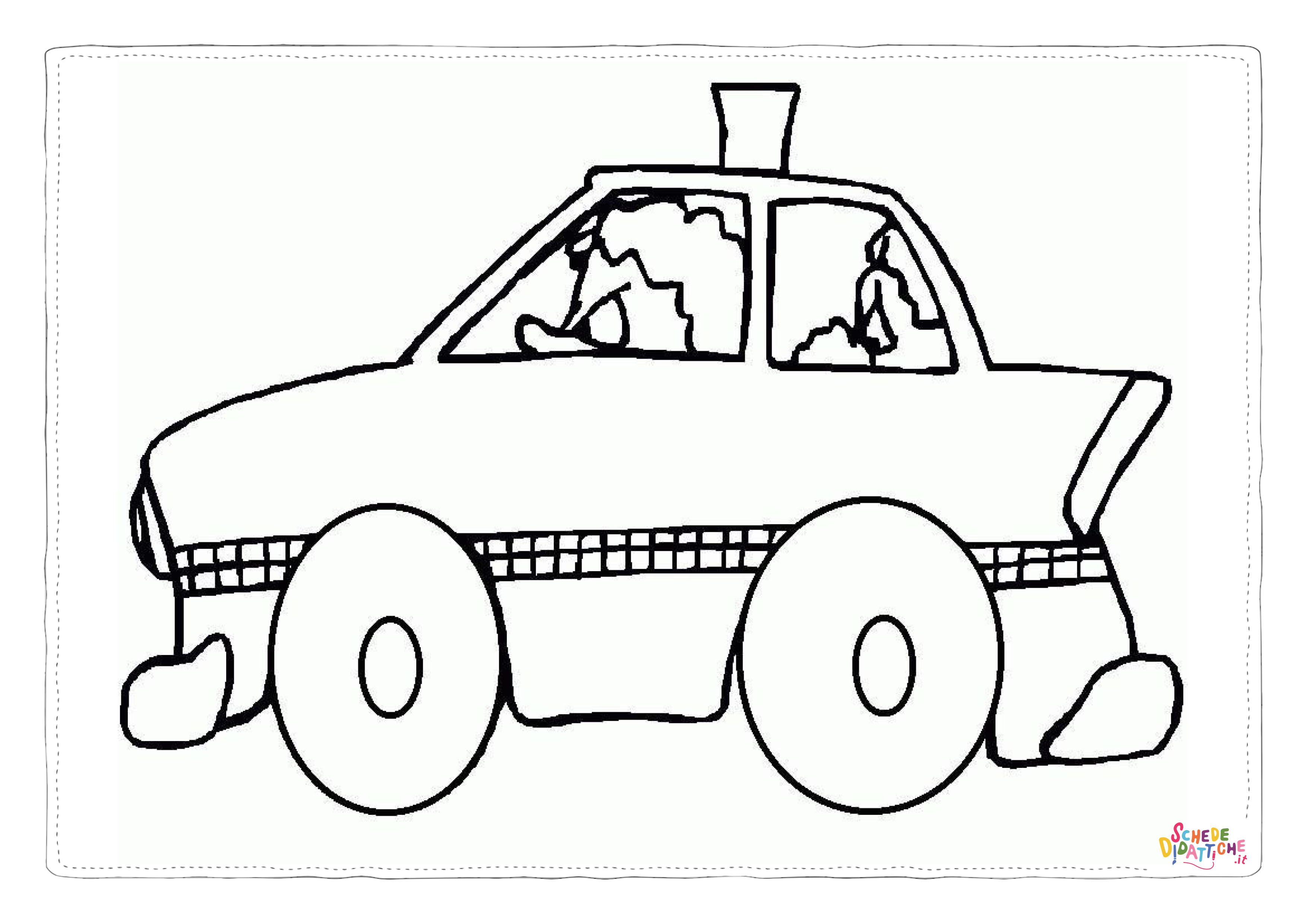 Disegno "Disegno di auto della polizia da stampare e colorare 29" Disegno di auto della polizia da stampare e colorare 29