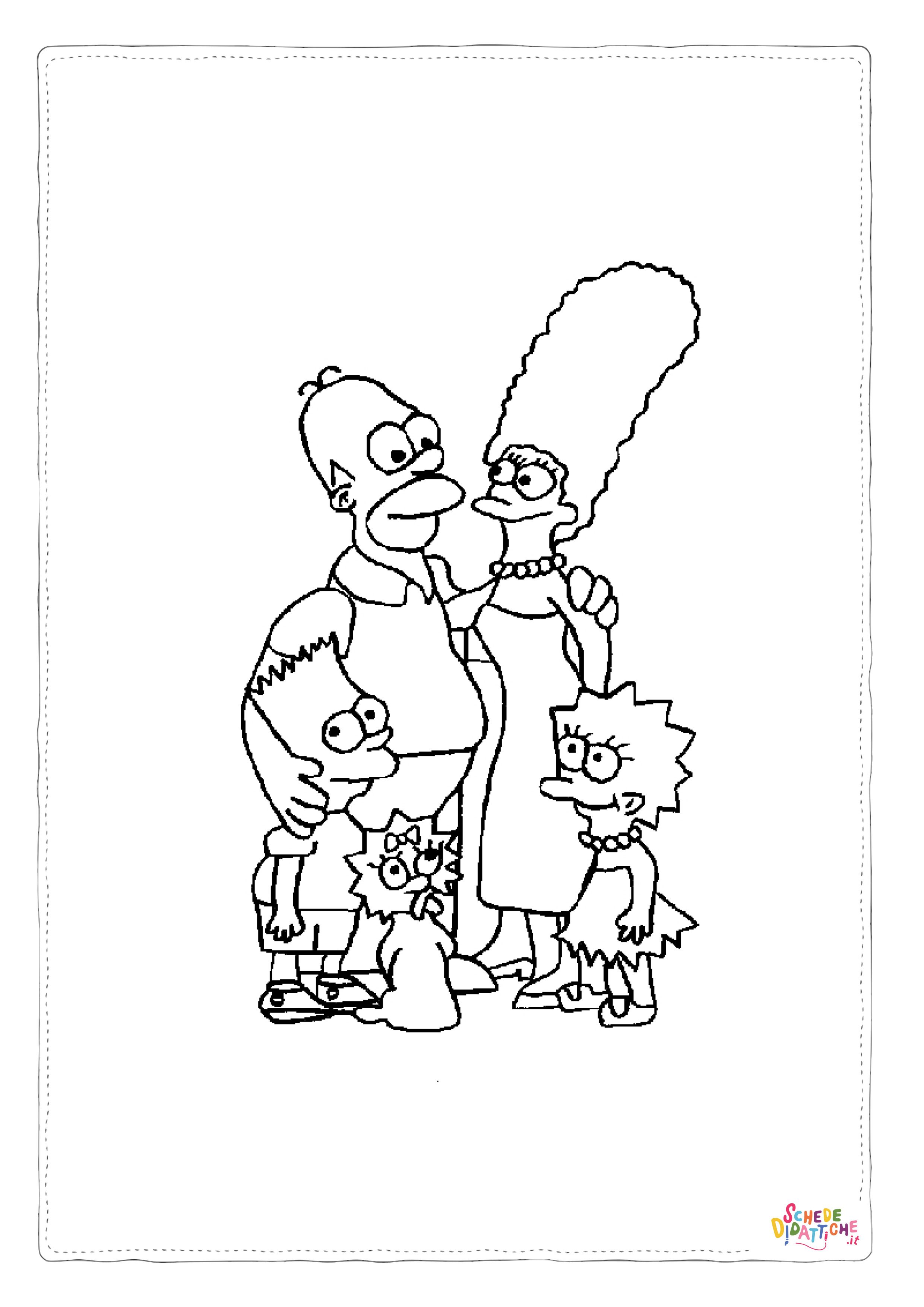 Disegno di I Simpson da stampare e colorare 24