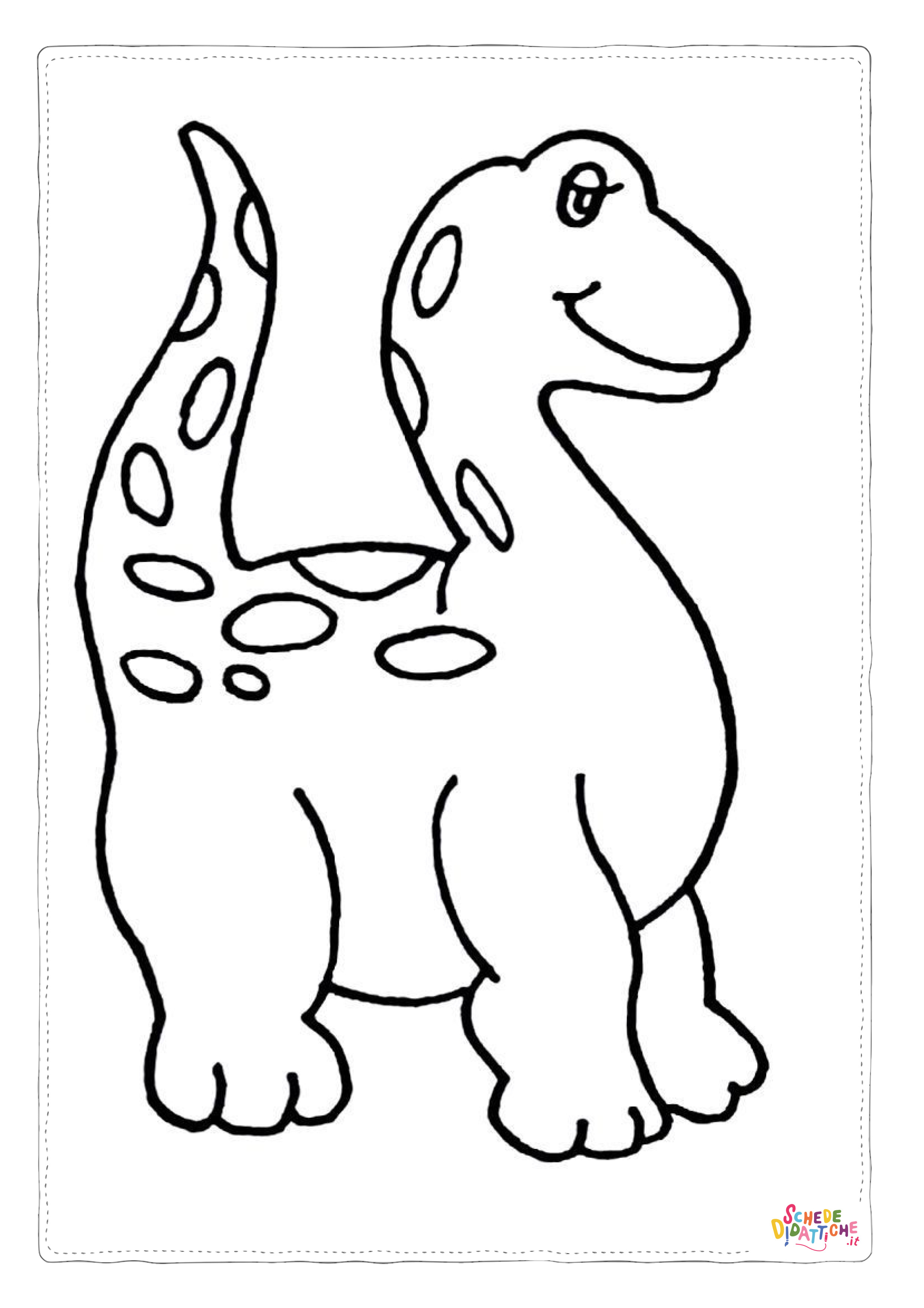 Disegno "Disegno di Brachiosauro da stampare e colorare 24" Disegno di Brachiosauro da stampare e colorare 24