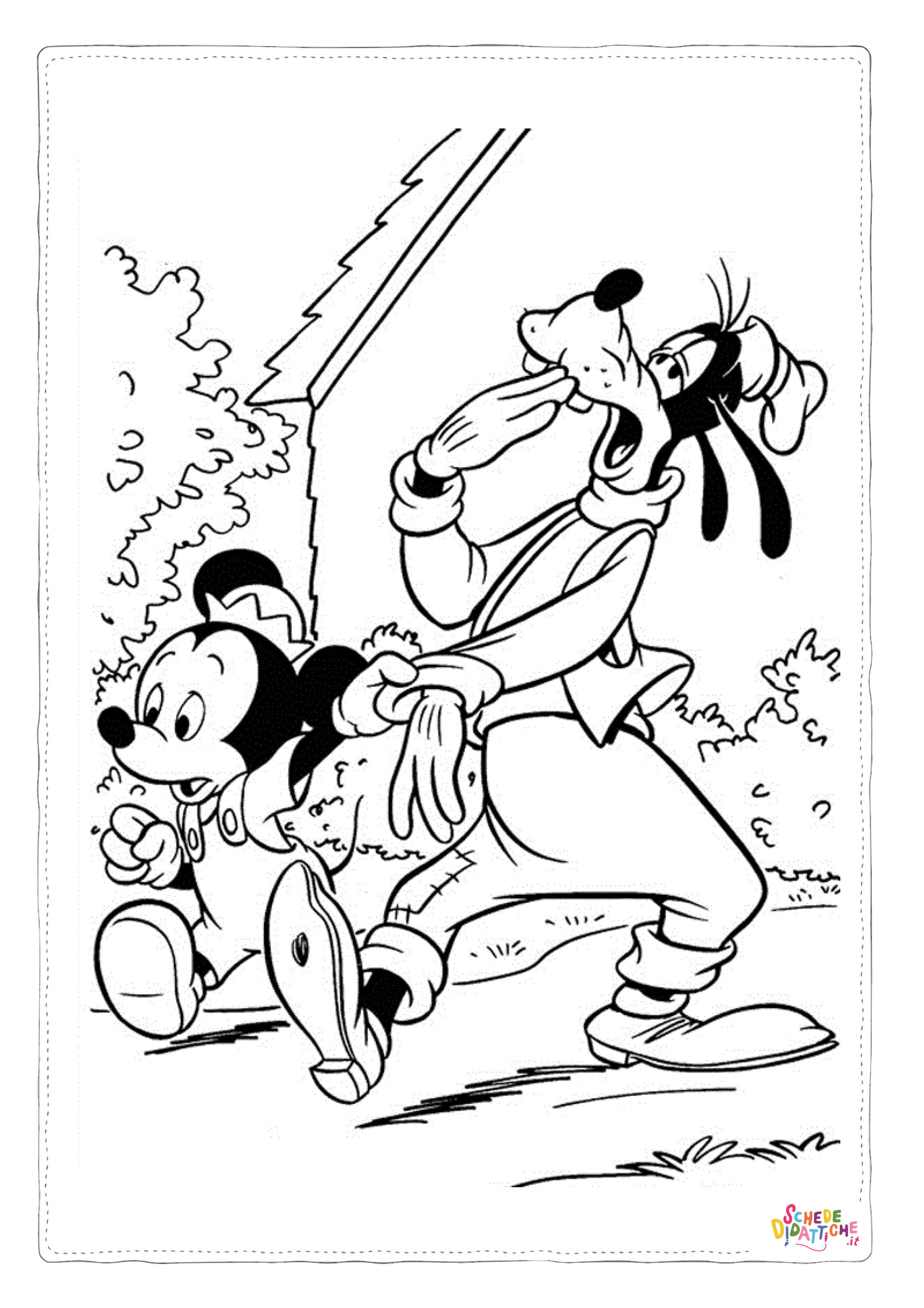 Disegno "Disegno di Pippo da stampare e colorare 17" Disegno di Pippo da stampare e colorare 17