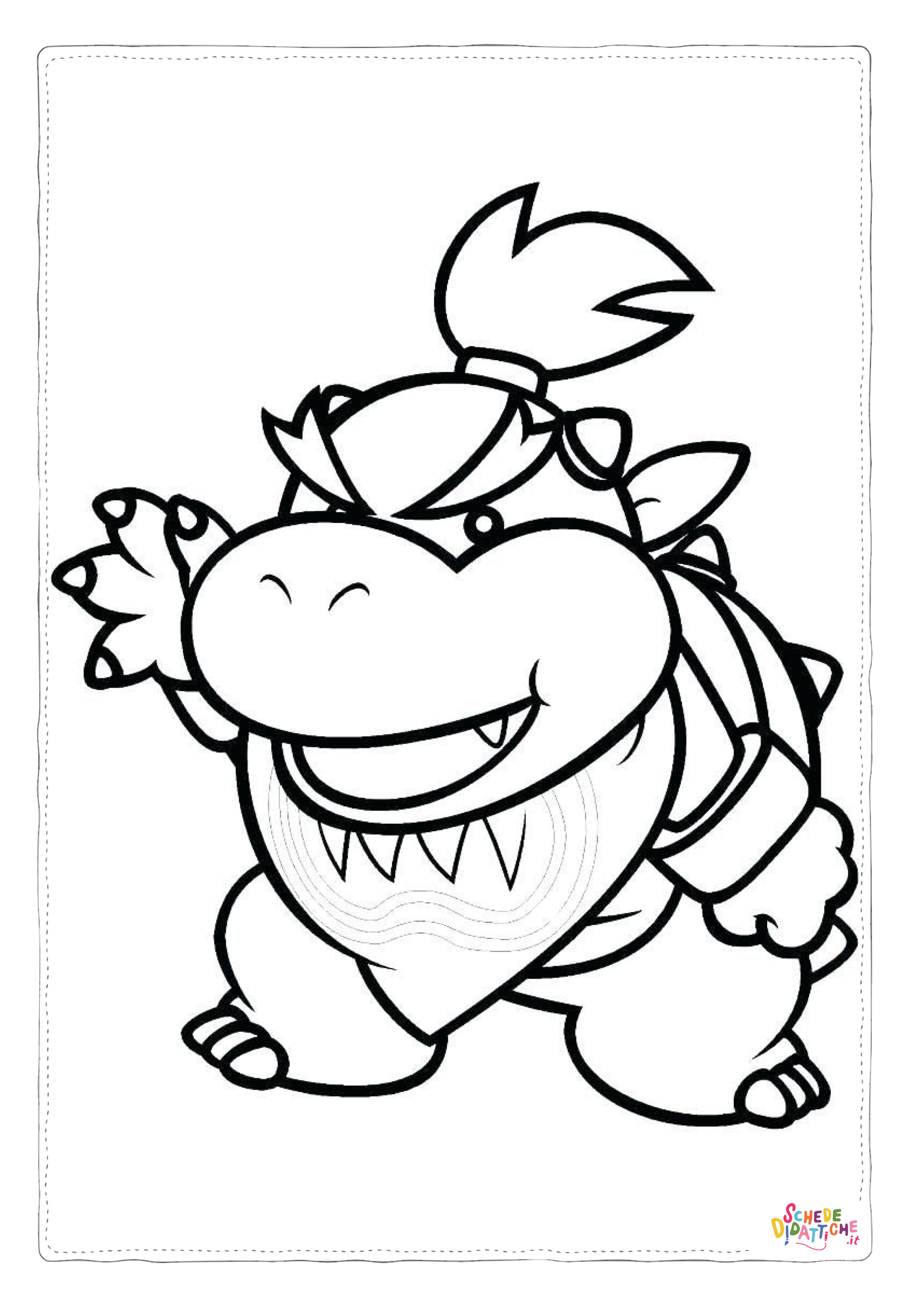 Disegno "Disegno di Super Mario da stampare e colorare 3" Disegno di Super Mario da stampare e colorare 3