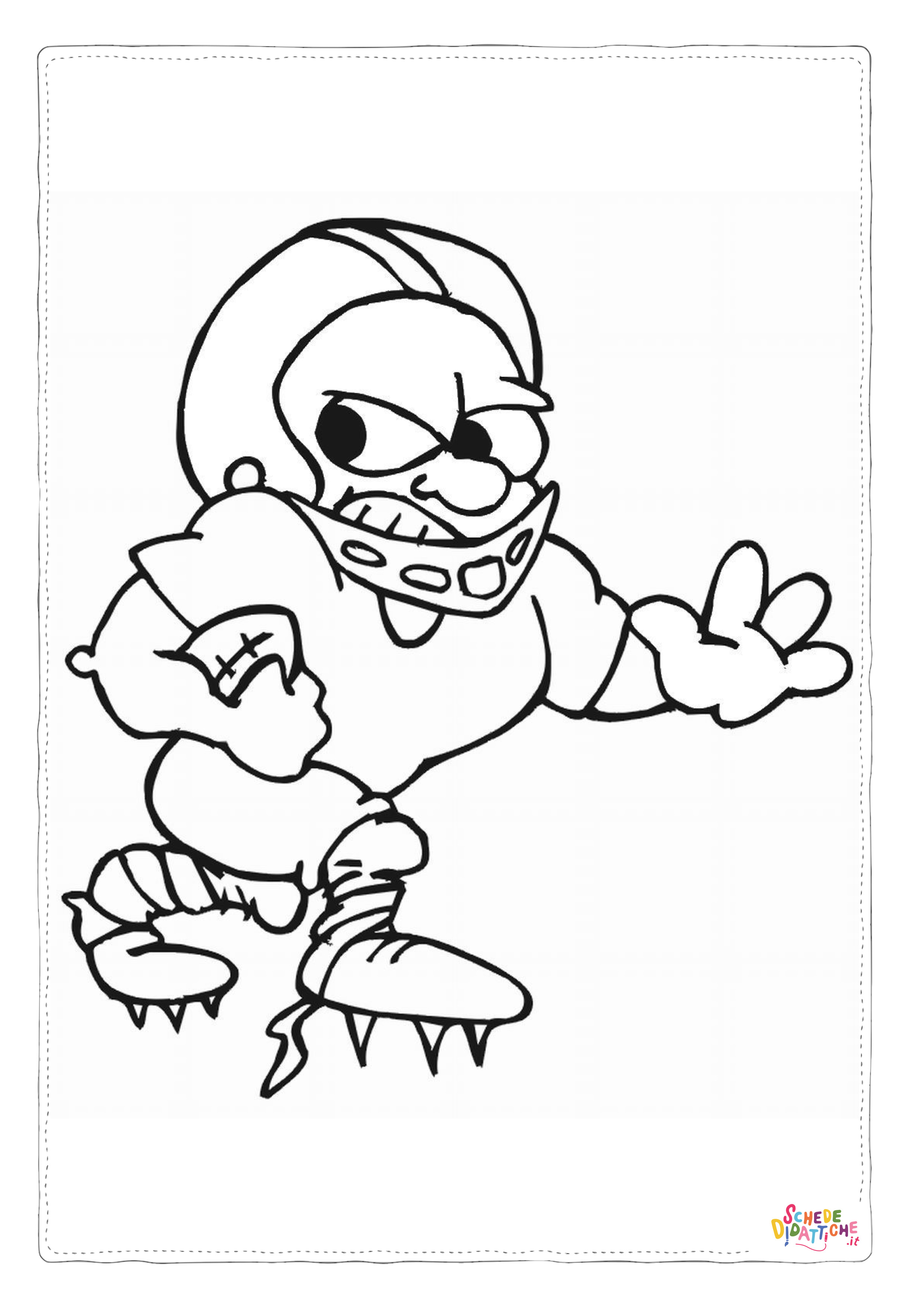 Disegno "Disegno di football americano da stampare e colorare 54" Disegno di football americano da stampare e colorare 54