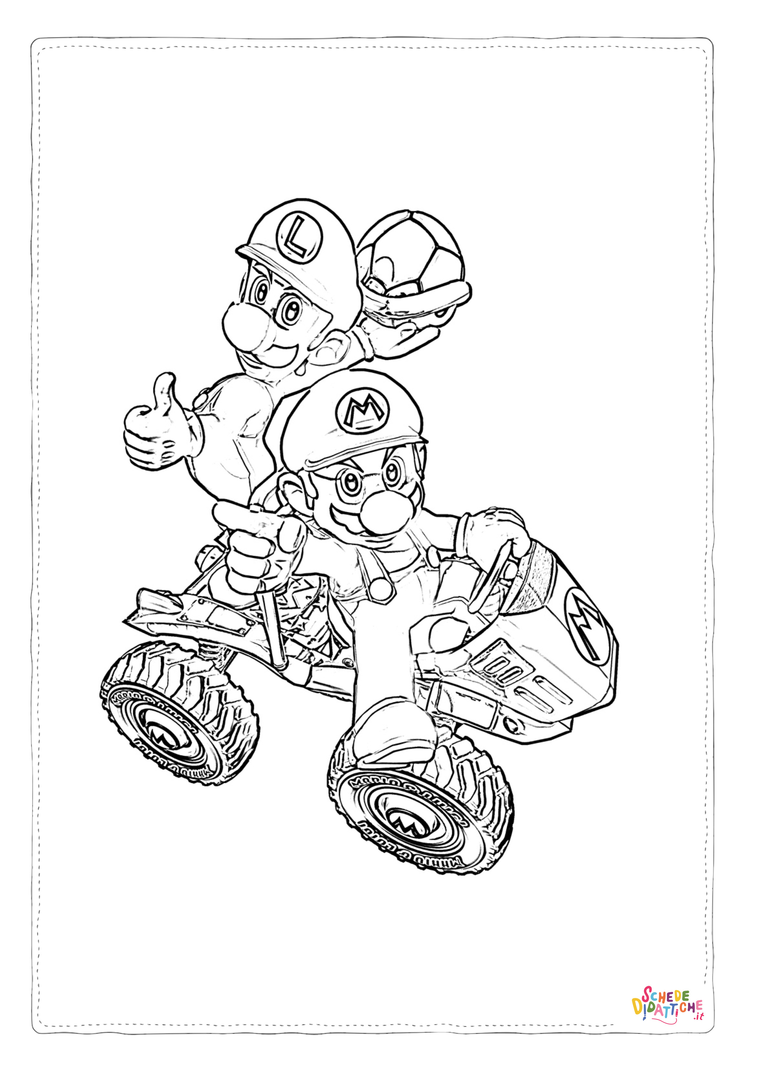 Disegno "Disegno di Super Mario da stampare e colorare 112" Disegno di Super Mario da stampare e colorare 112