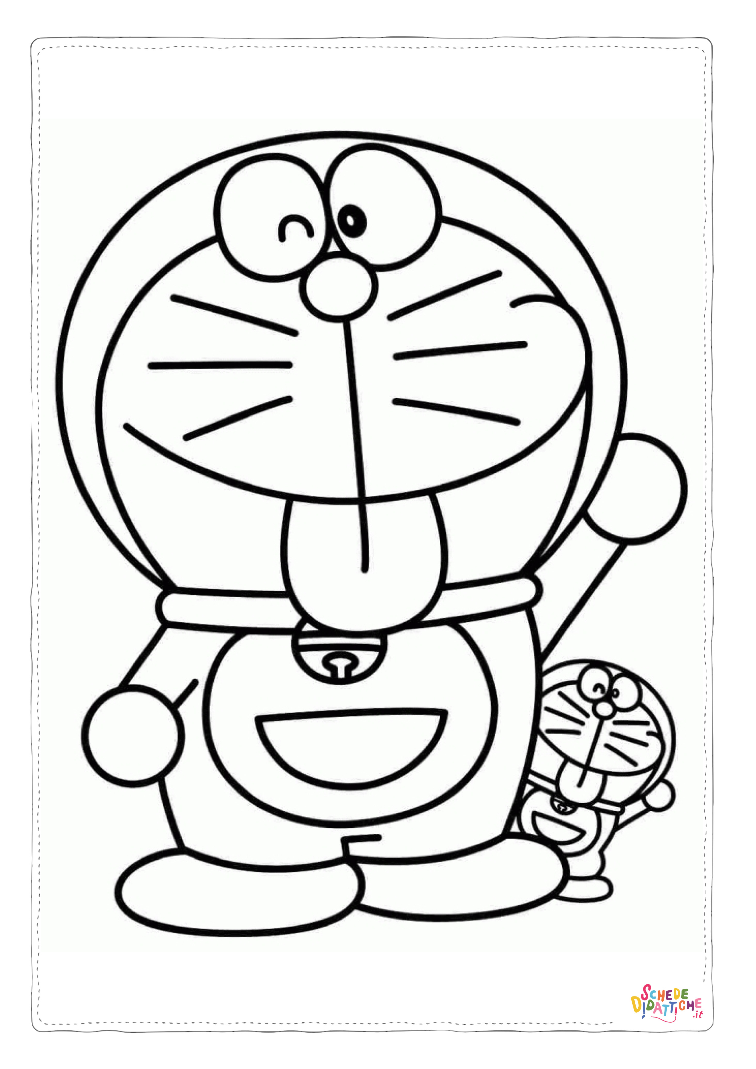Disegno "Disegno di Doraemon da stampare e colorare 5" Disegno di Doraemon da stampare e colorare 5