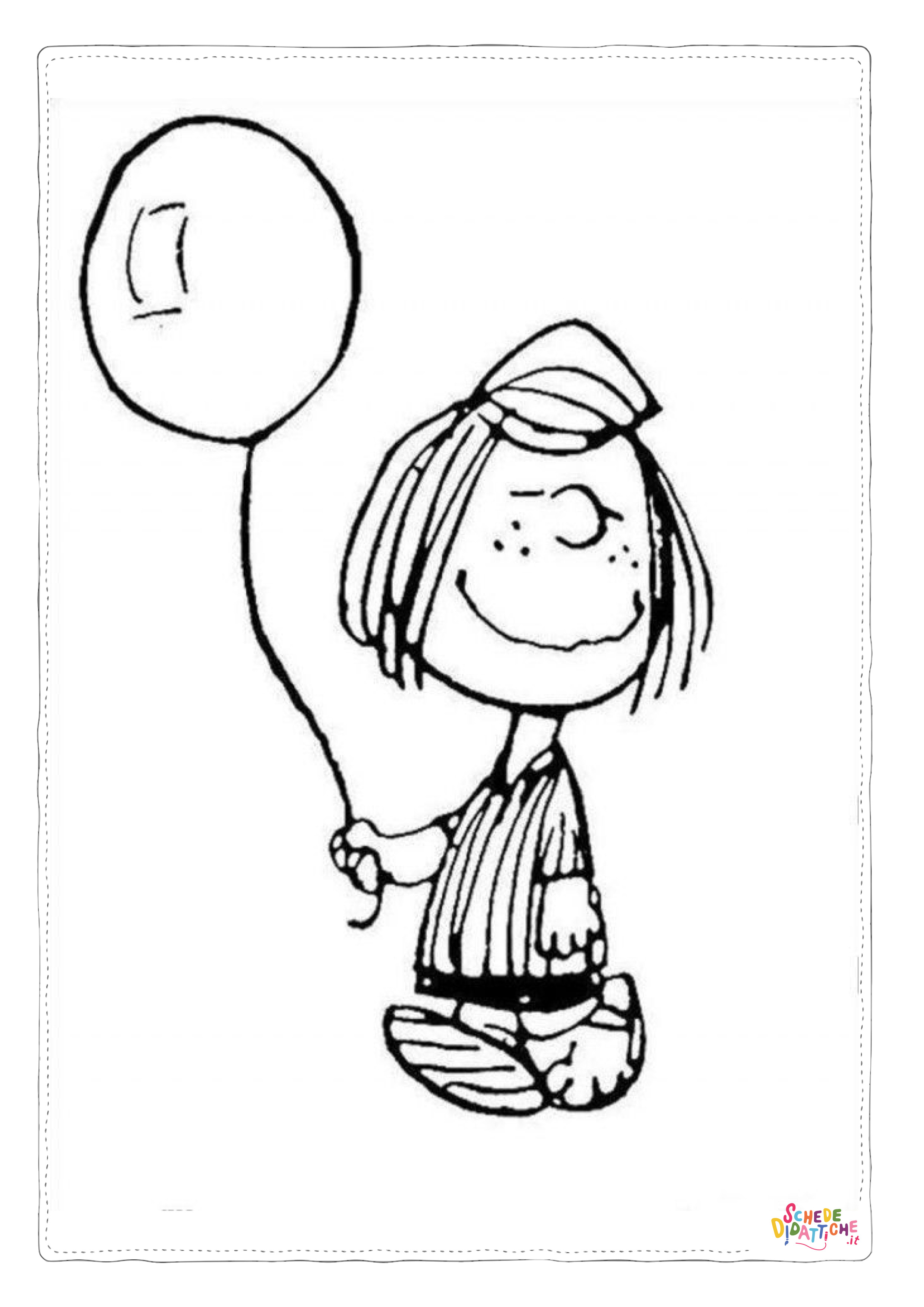 Disegno "Disegno di Snoopy da stampare e colorare 46" Disegno di Snoopy da stampare e colorare 46