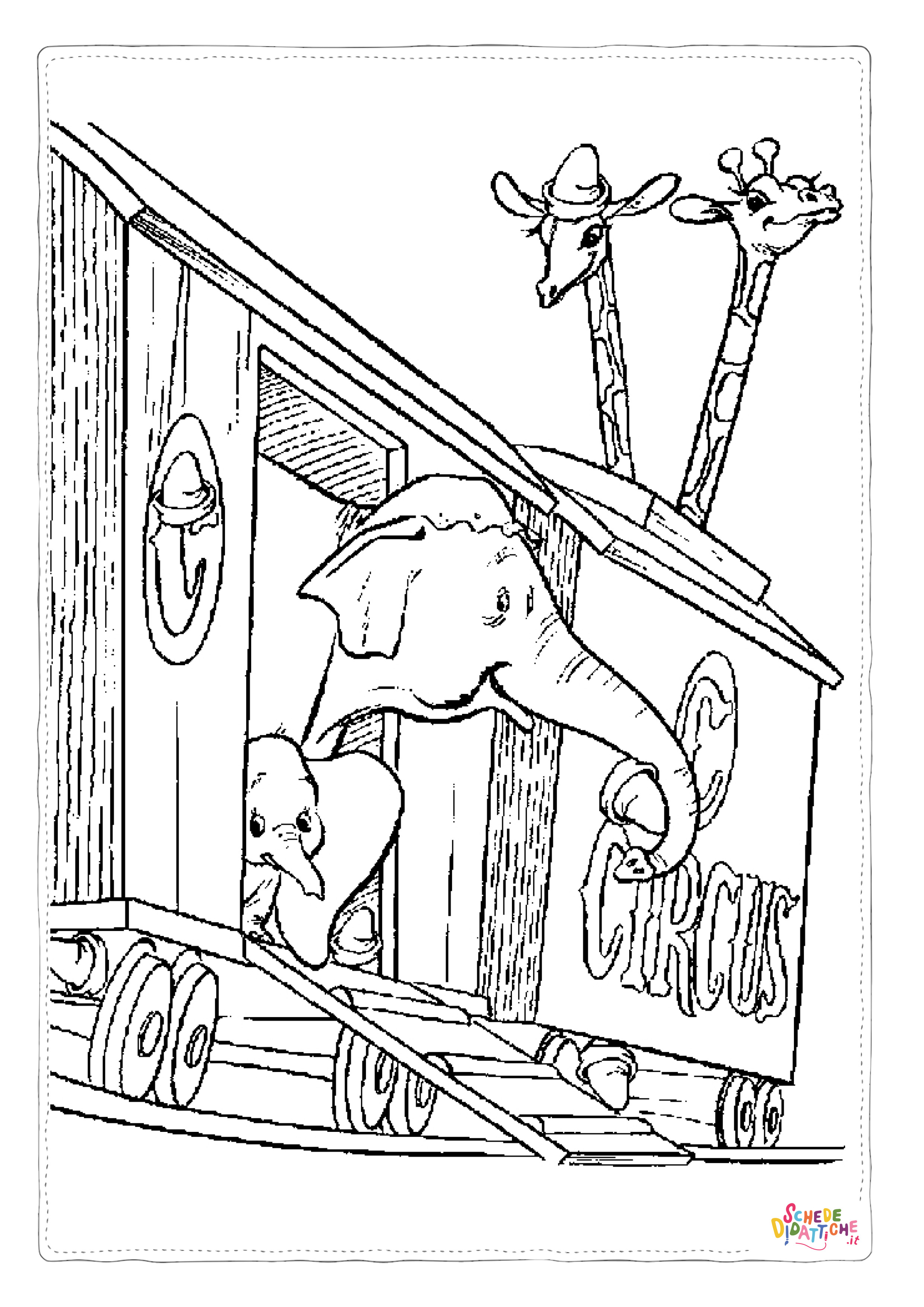 Disegno "Disegno di Dumbo da stampare e colorare 38" Disegno di Dumbo da stampare e colorare 38