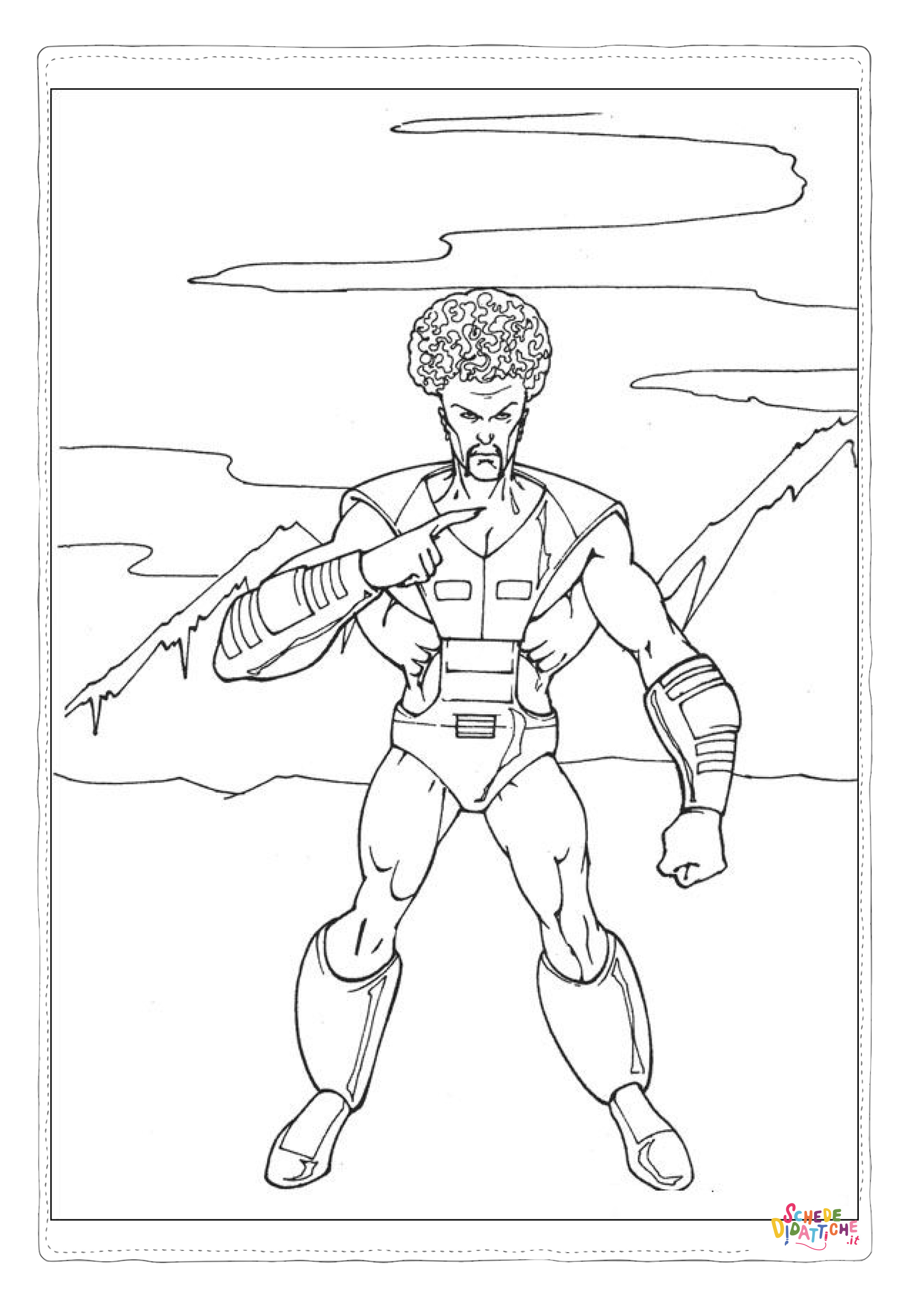 Disegno "Disegno di Hulk da stampare e colorare 19" Disegno di Hulk da stampare e colorare 19