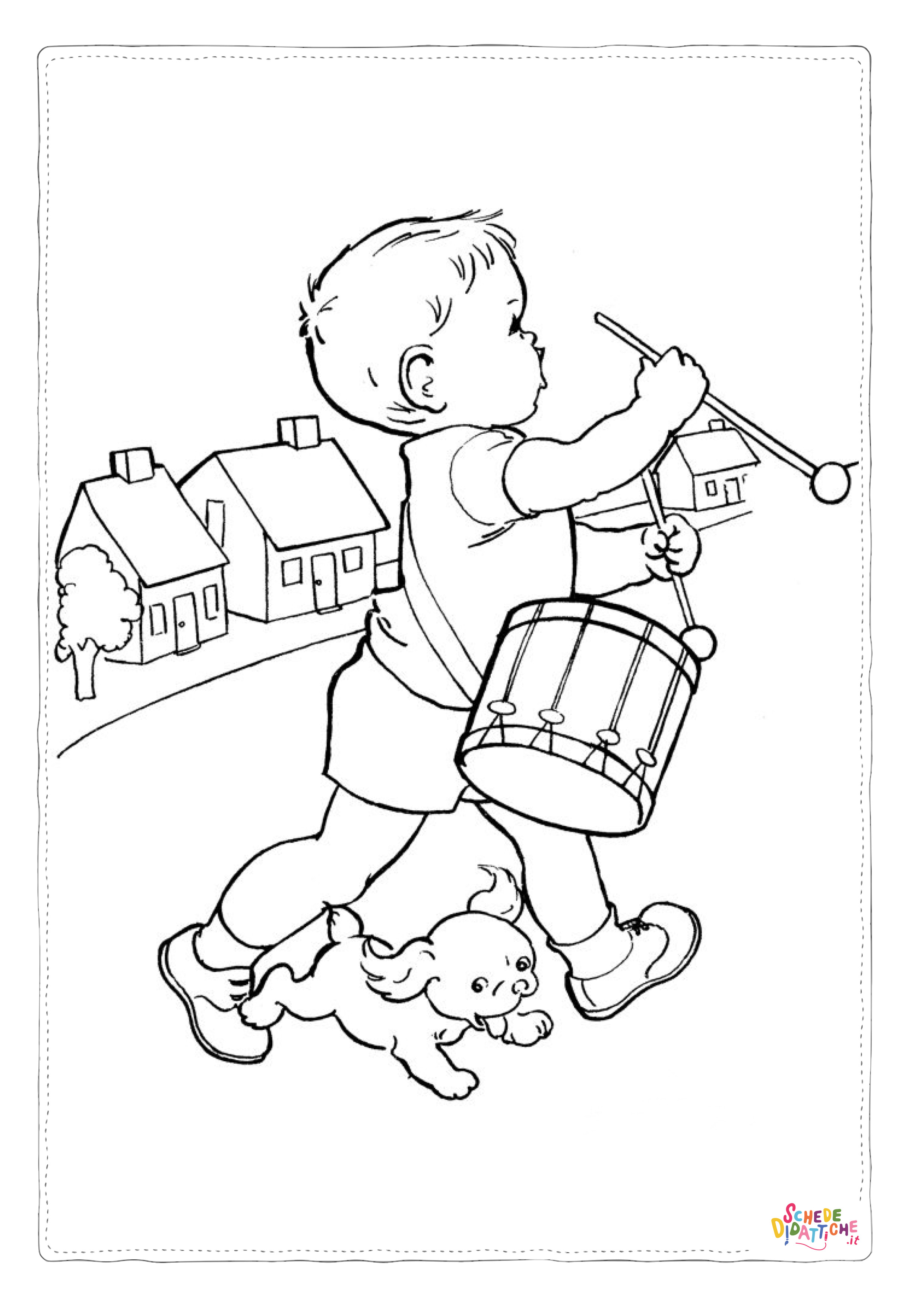 Disegno "Disegno di bambino da stampare e colorare 53" Disegno di bambino da stampare e colorare 53