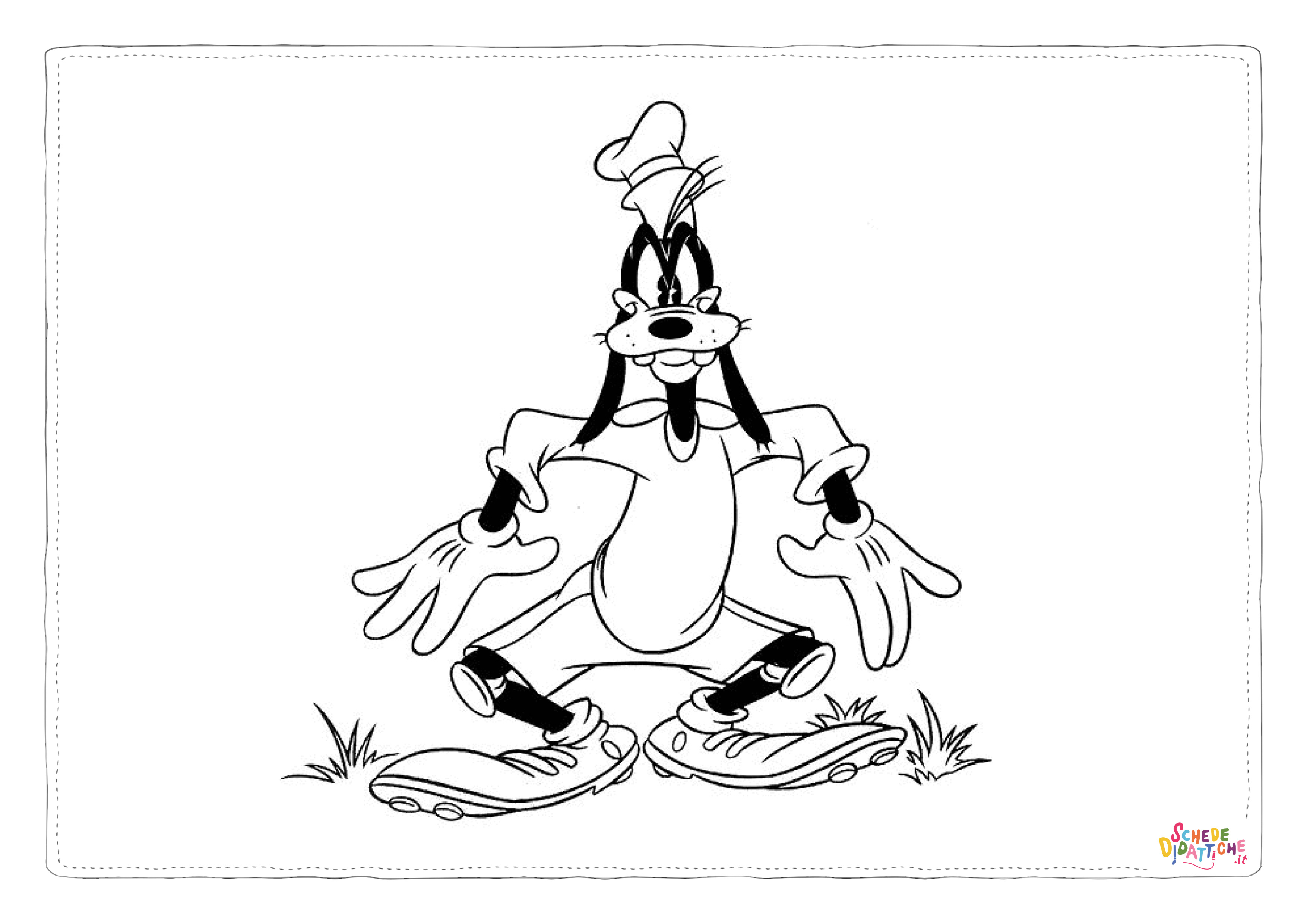 Disegno "Disegno di Pippo da stampare e colorare 16" Disegno di Pippo da stampare e colorare 16