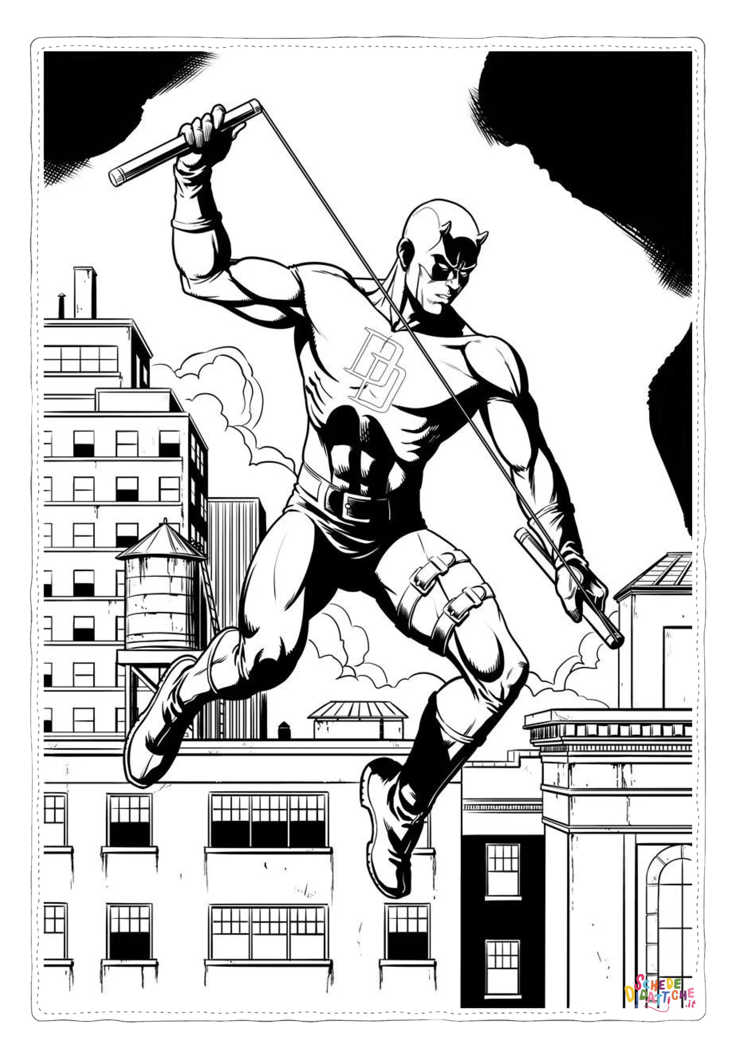 Disegno "Daredevil 4" Daredevil 4
