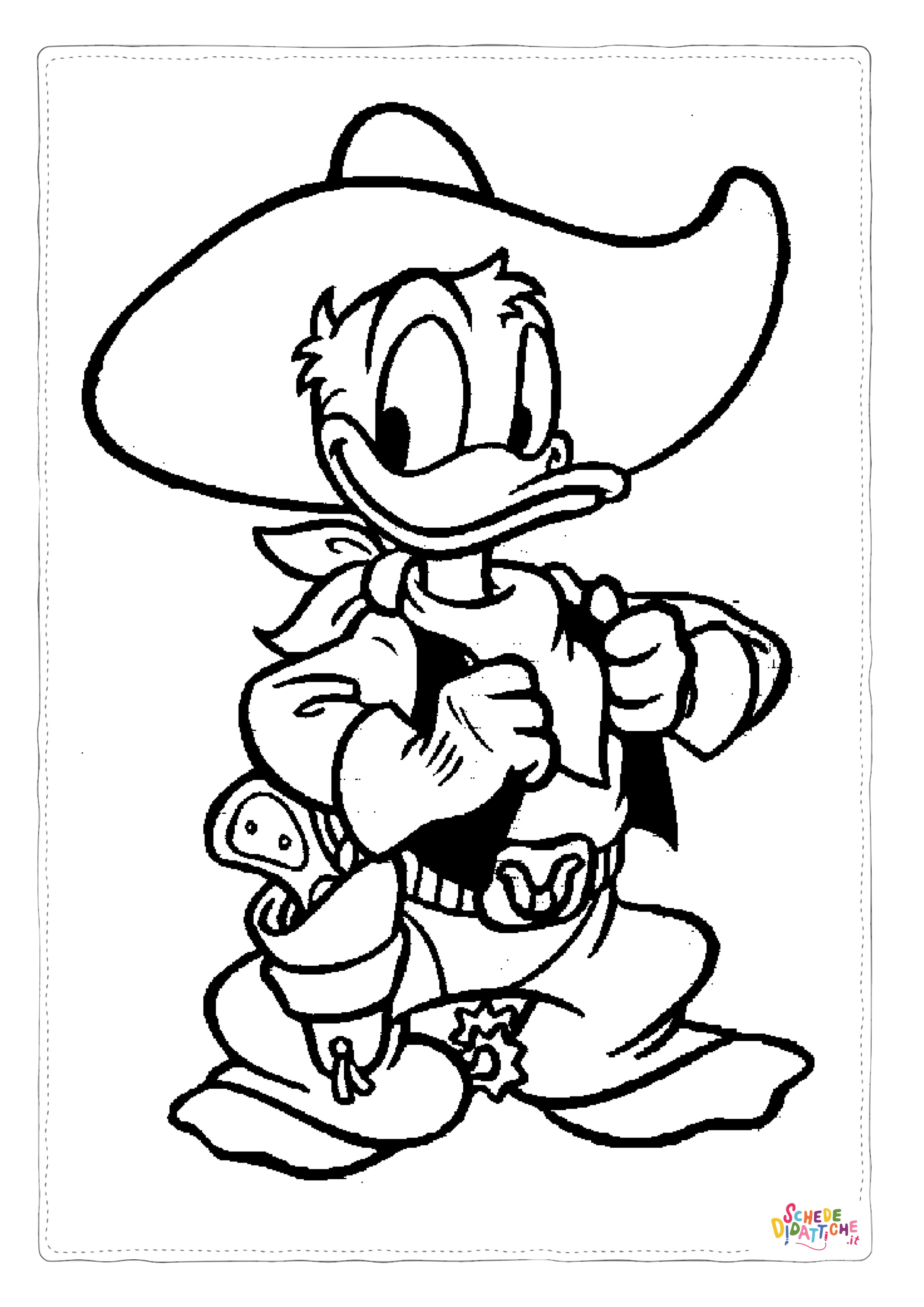 Disegno "Disegno di Paperino da stampare e colorare 40" Disegno di Paperino da stampare e colorare 40