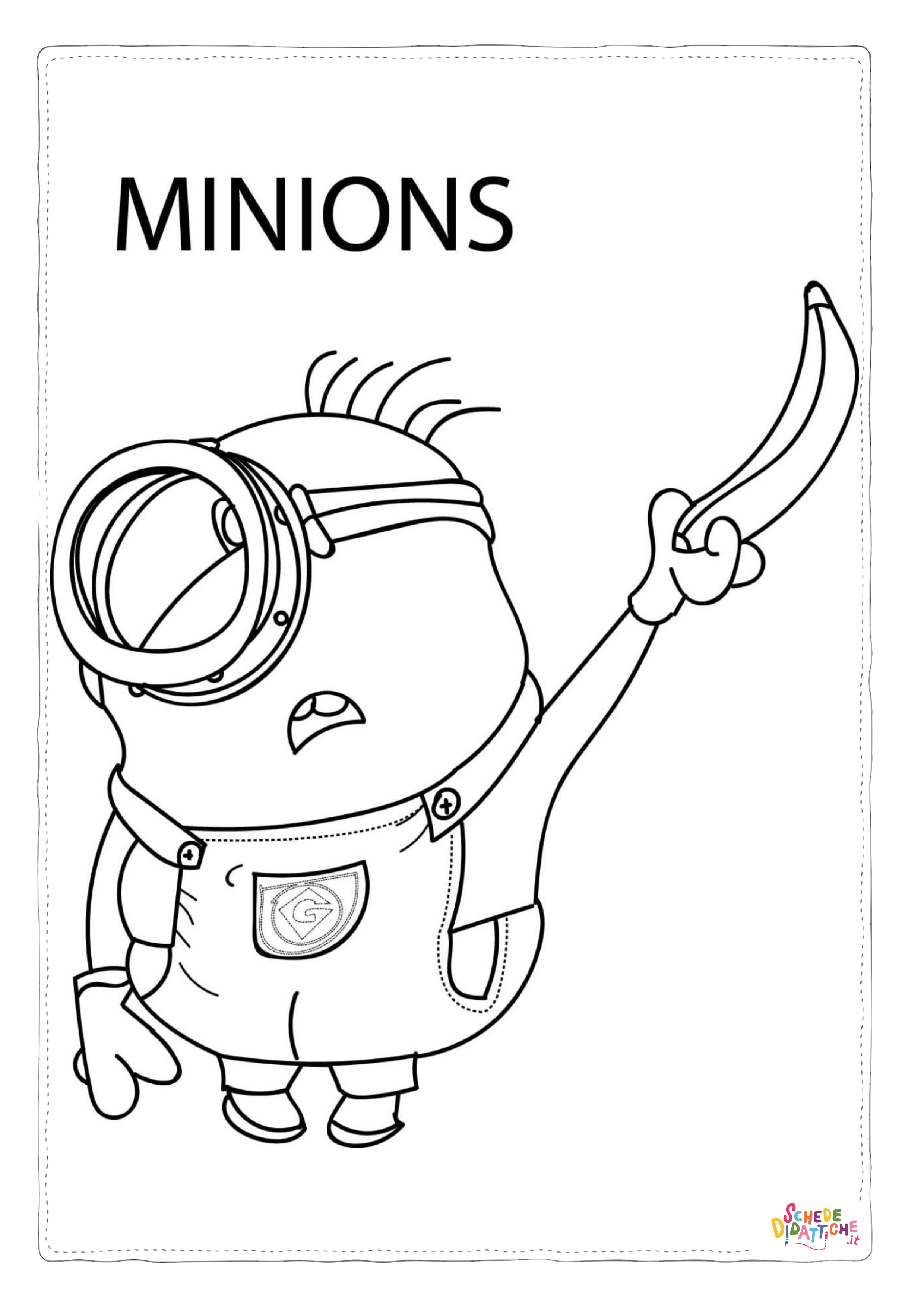 Disegno "Disegno di Cattivissimo me - Minions da stampare e colorare 73" Disegno di Cattivissimo me - Minions da stampare e colorare 73