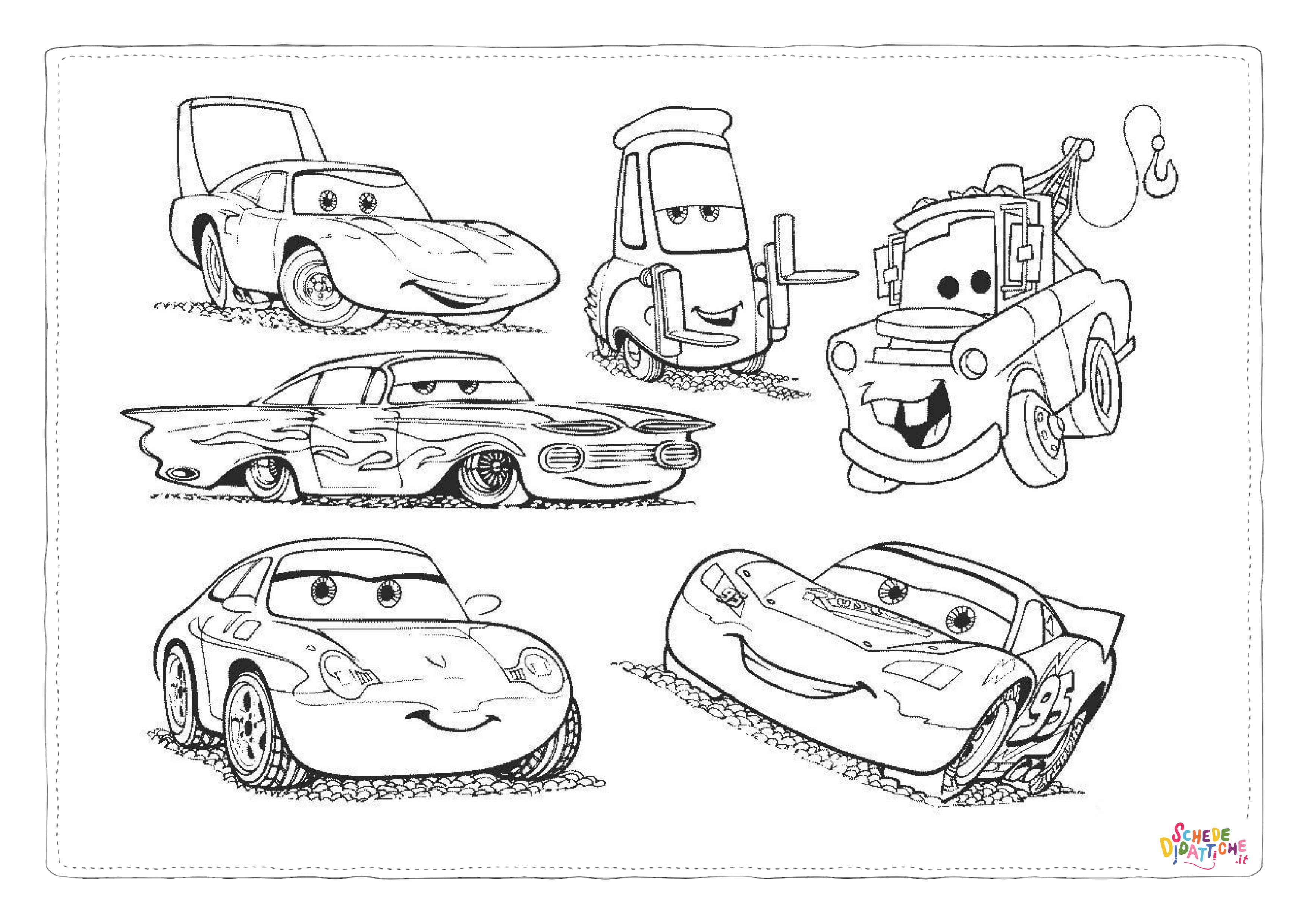 Disegno "Disegno di Cars da stampare e colorare 244" Disegno di Cars da stampare e colorare 244