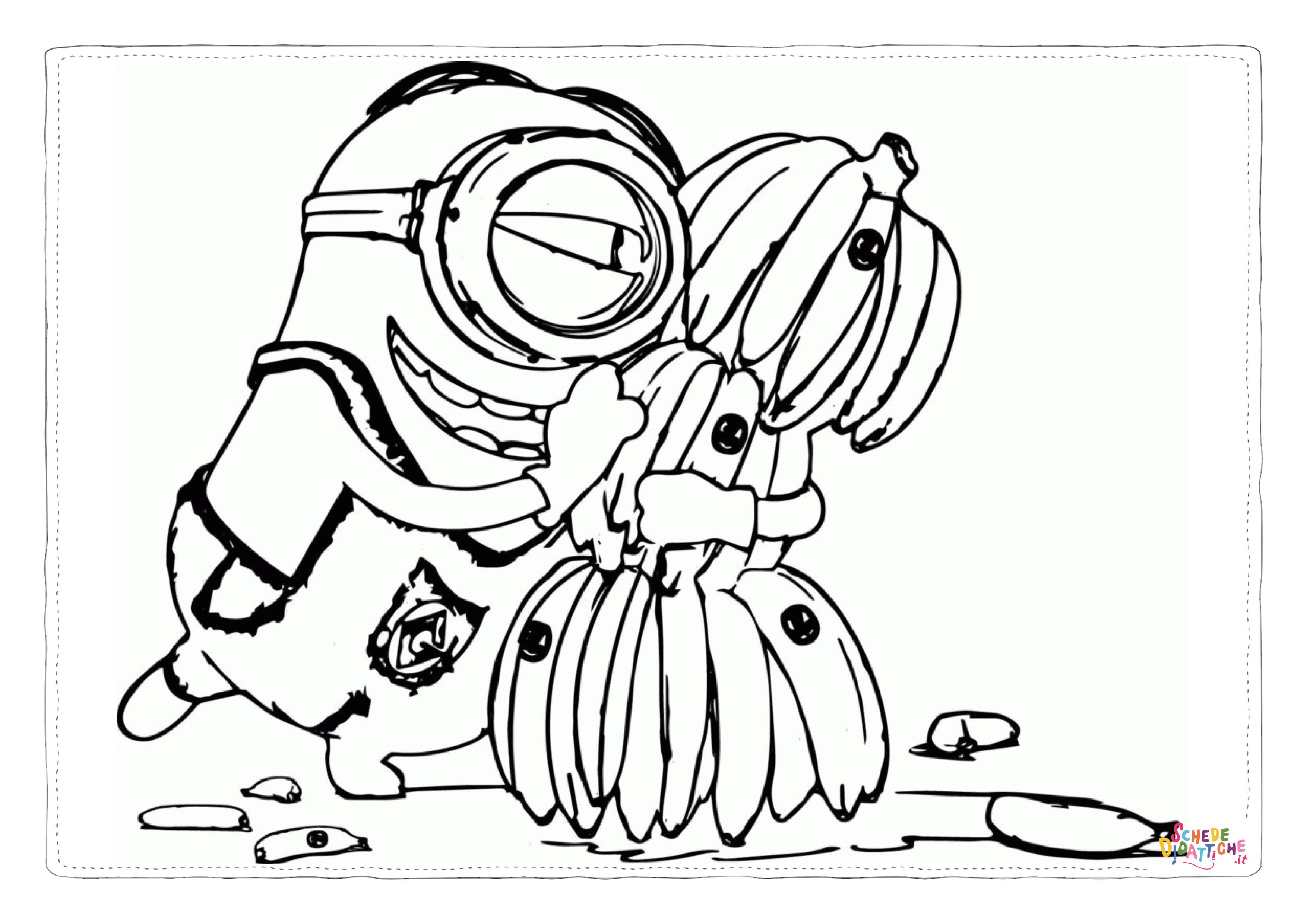 Disegno "Disegno di Cattivissimo me - Minions da stampare e colorare 2" Disegno di Cattivissimo me - Minions da stampare e colorare 2