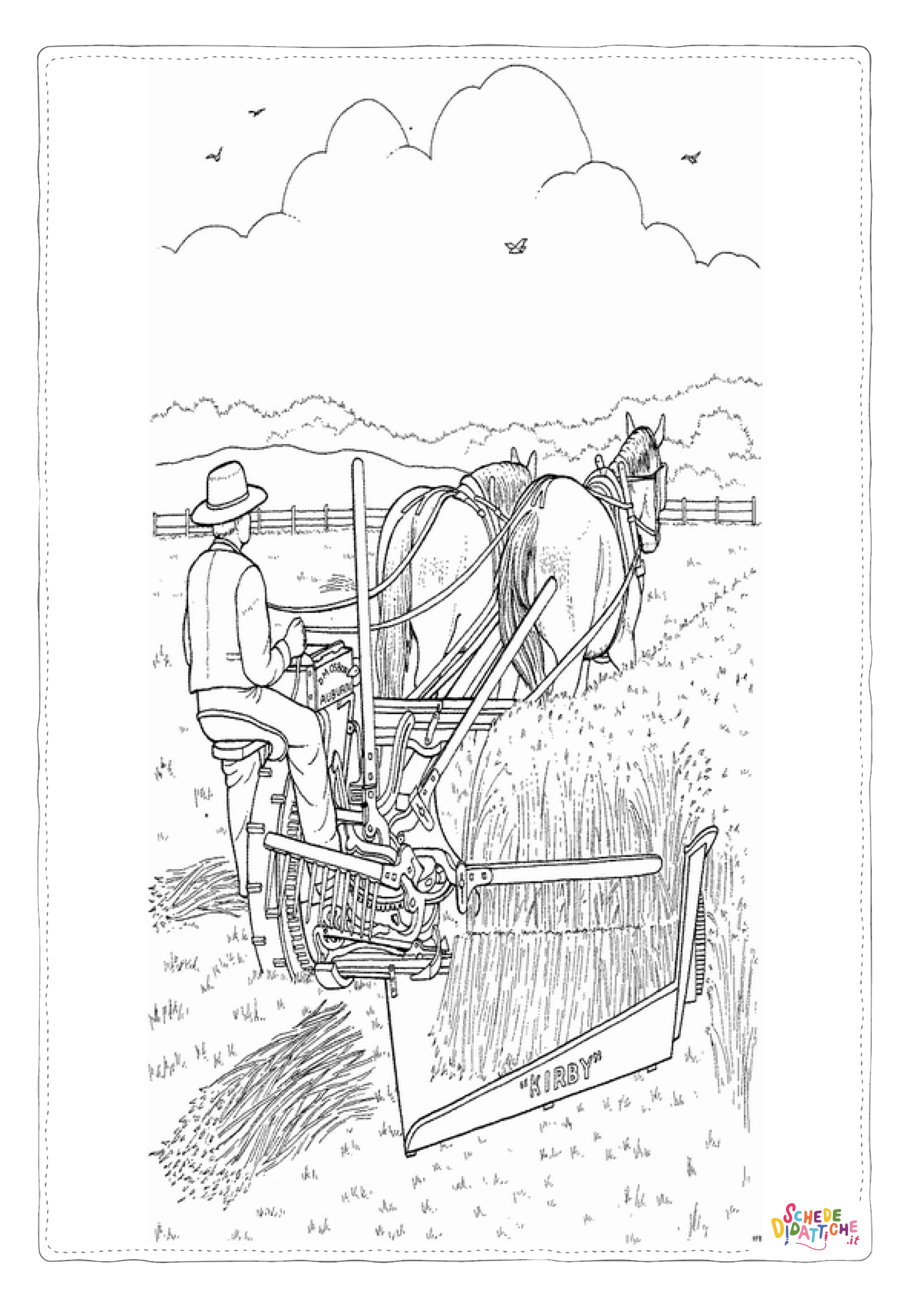 Disegno di agricoltore da stampare e colorare 15