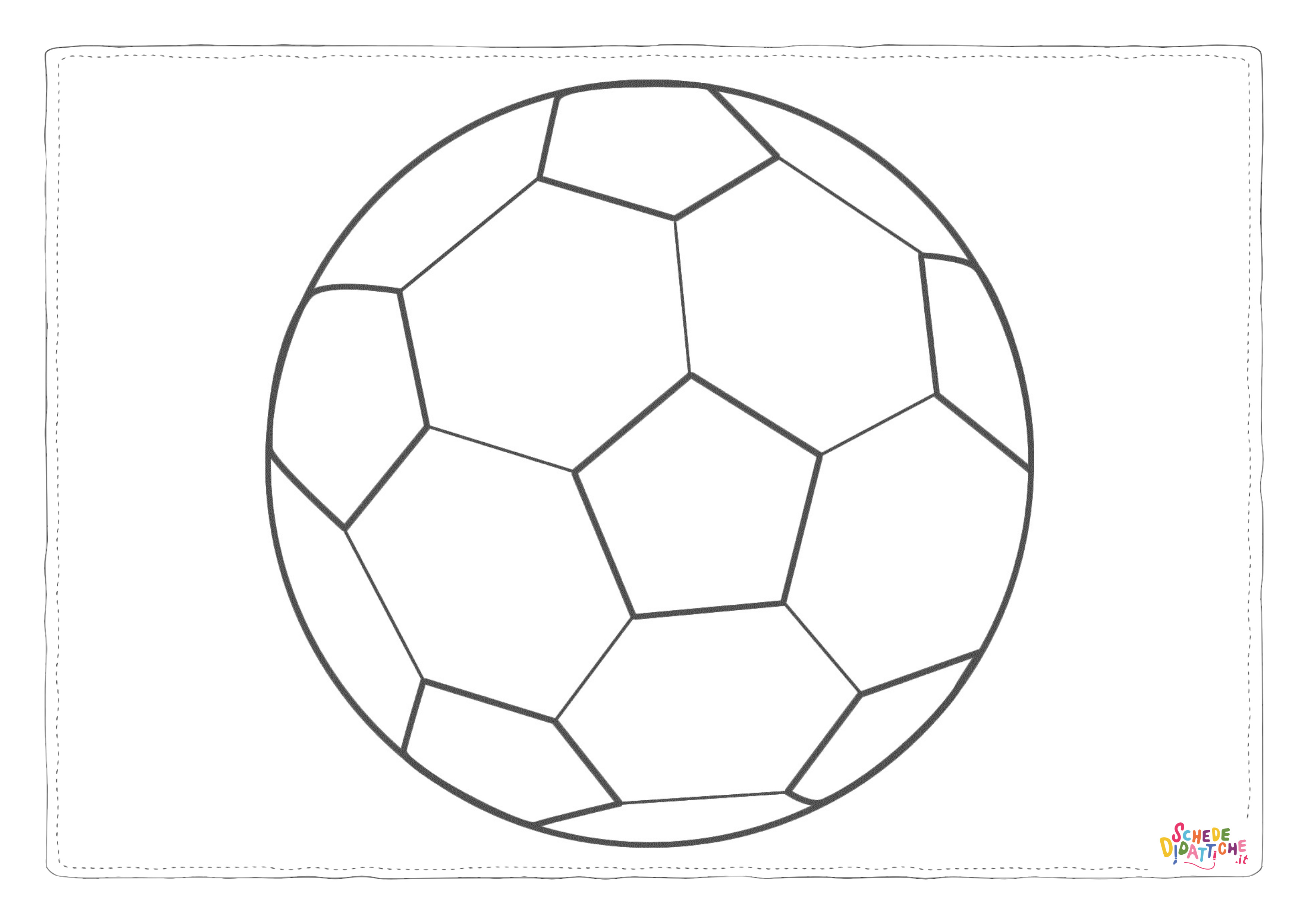 Disegno "Disegno di pallone da stampare e colorare 7" Disegno di pallone da stampare e colorare 7
