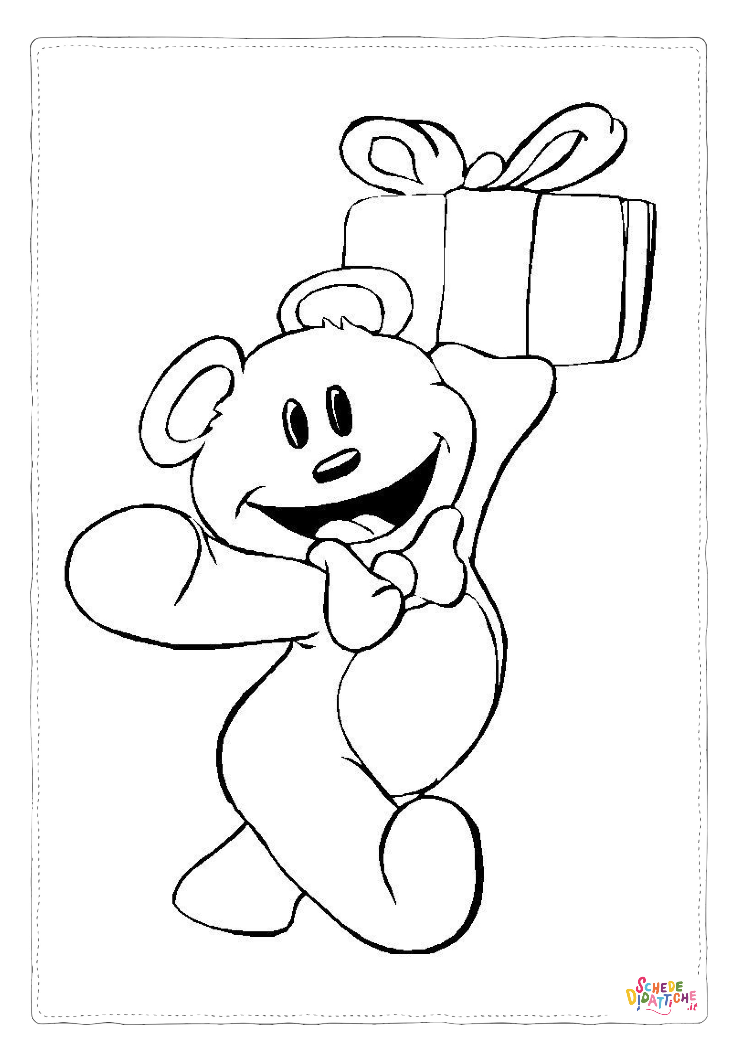 Disegno "Disegno di regalo da stampare e colorare 32" Disegno di regalo da stampare e colorare 32