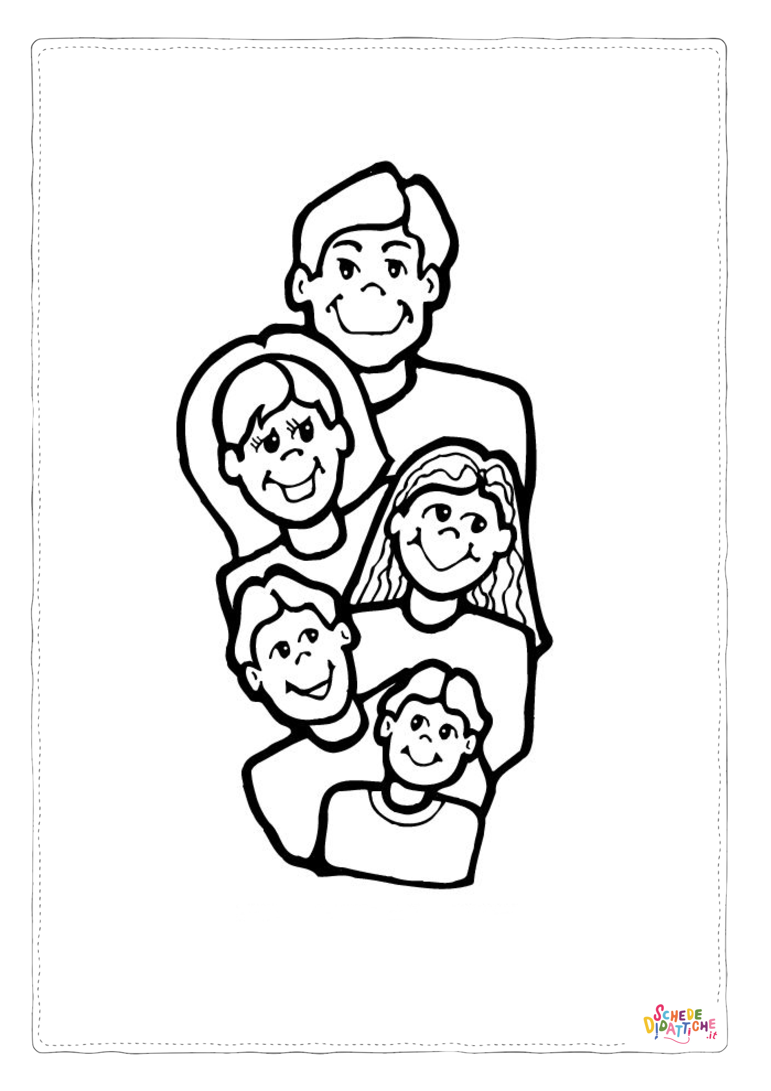 Disegno di membro della famiglia da stampare e colorare 11