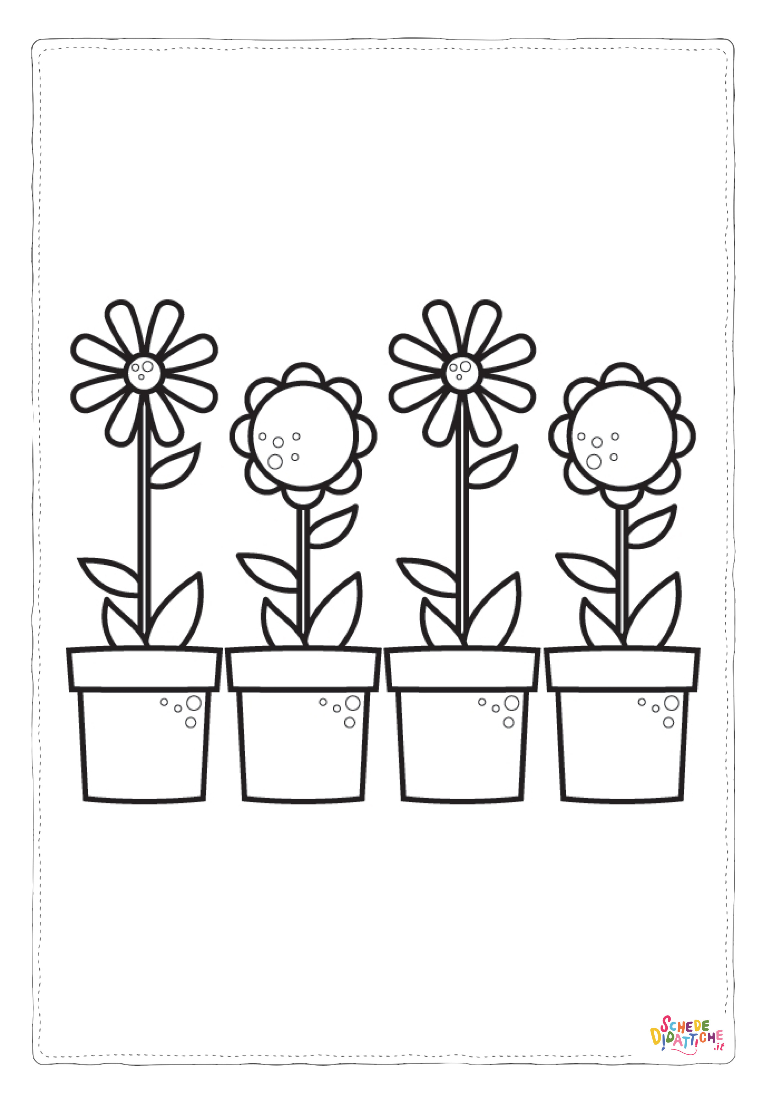 Disegno "Disegno di fiore da stampare e colorare 110" Disegno di fiore da stampare e colorare 110