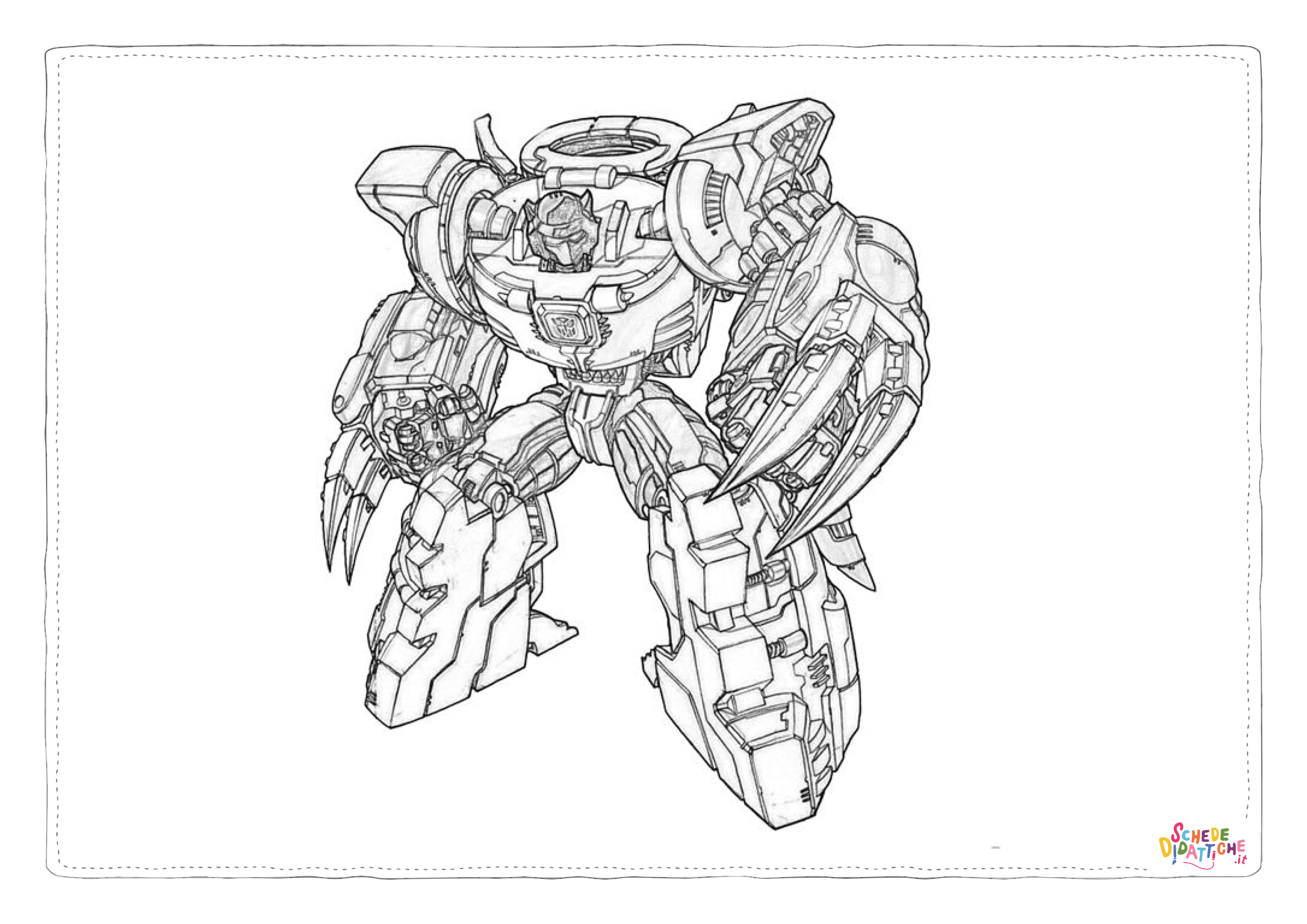 Disegno "Disegno di Transformers da stampare e colorare 7" Disegno di Transformers da stampare e colorare 7