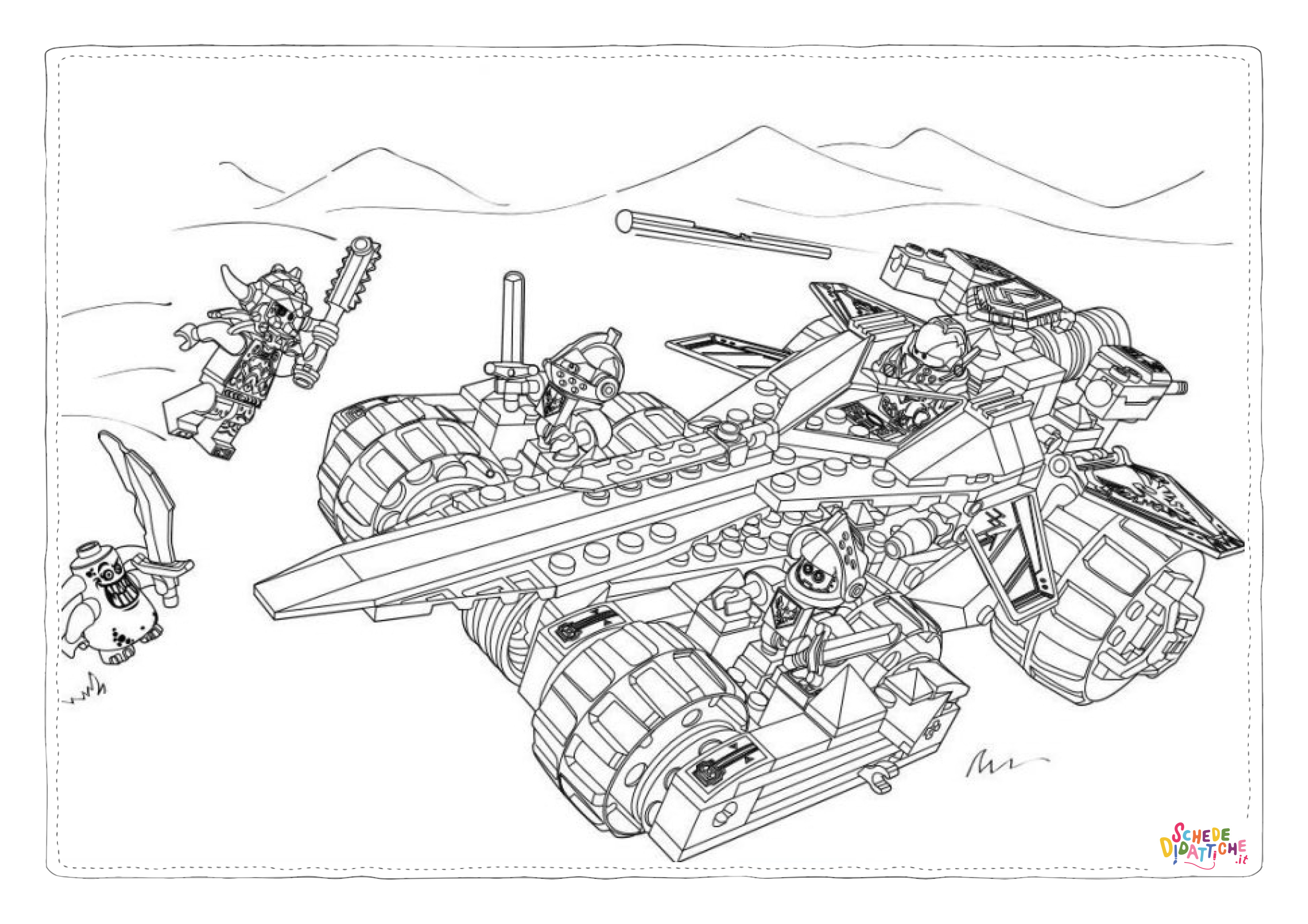 Disegno "Disegno di LEGO Ninjago da stampare e colorare 7" Disegno di LEGO Ninjago da stampare e colorare 7