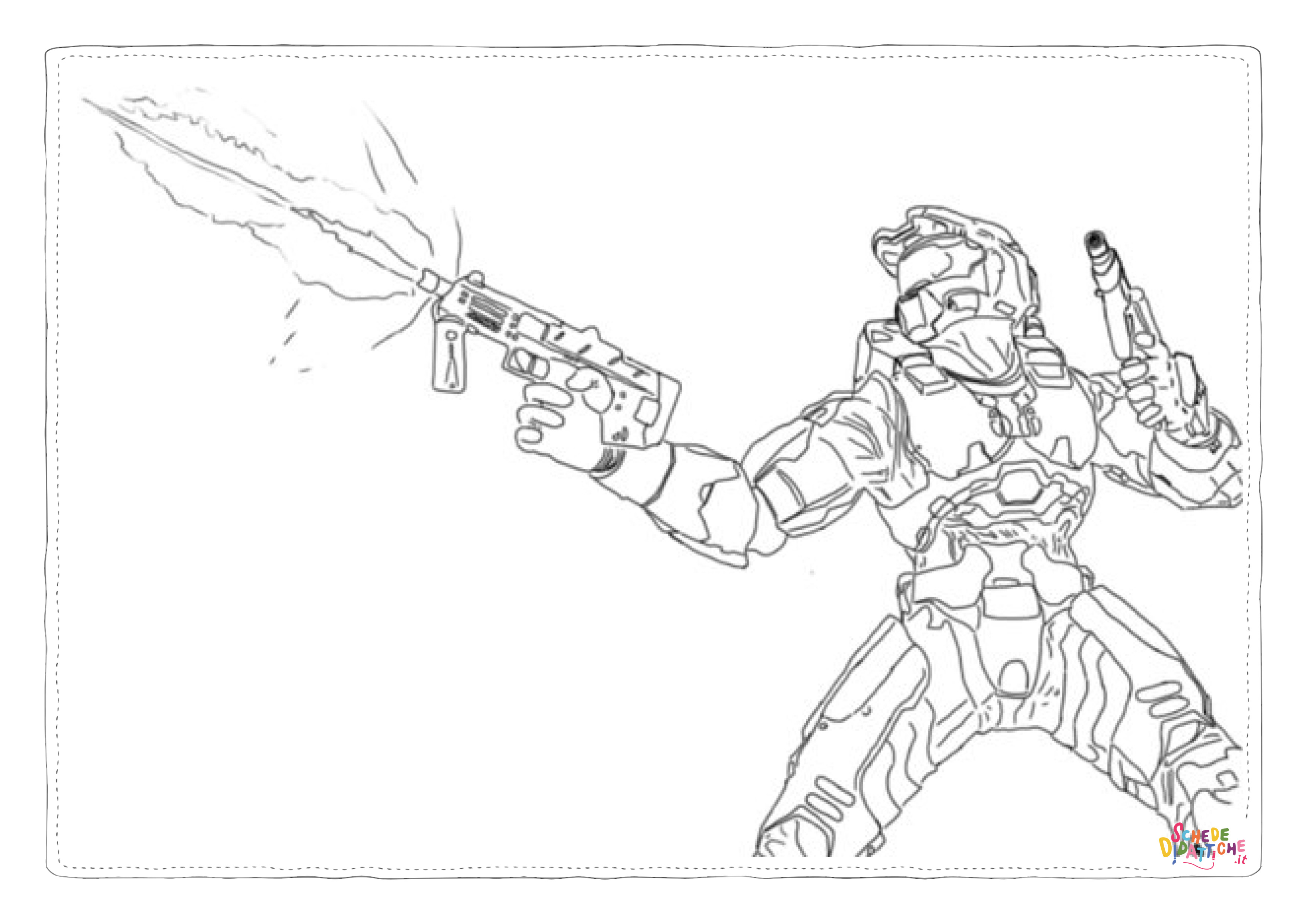Disegno "Disegno di Halo da stampare e colorare 2" Disegno di Halo da stampare e colorare 2