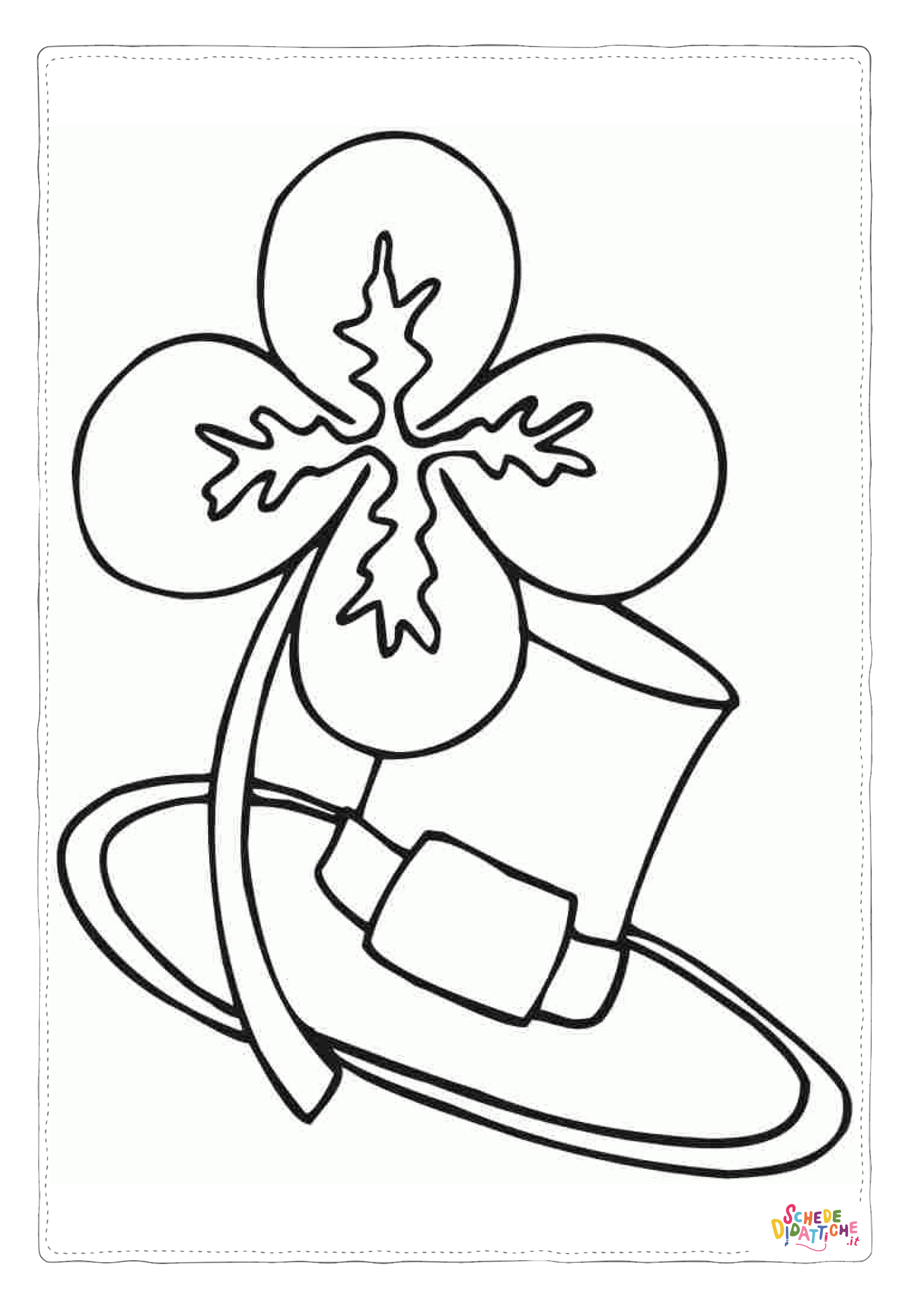 Disegno "Disegno di San Patrizio da stampare e colorare 11" Disegno di San Patrizio da stampare e colorare 11