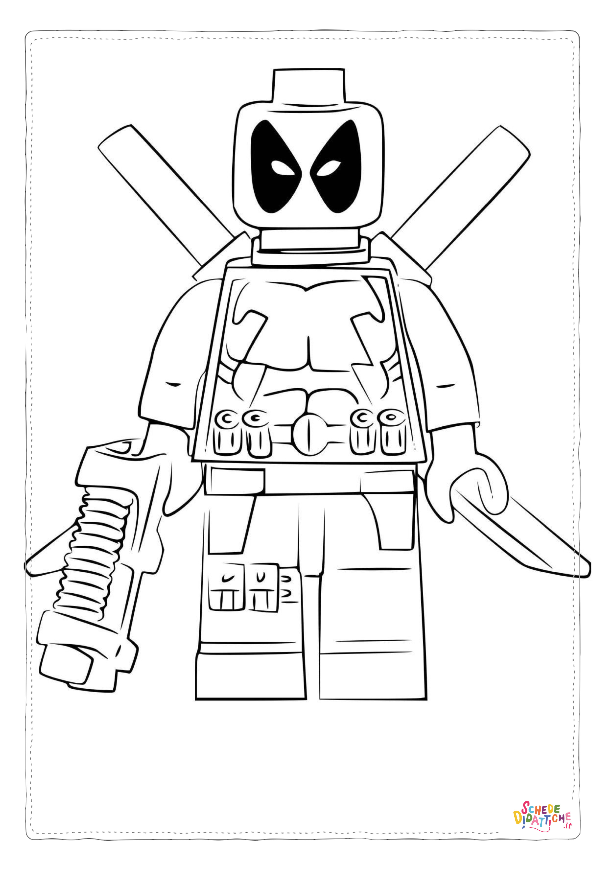 Disegno di LEGO Super Heroes da stampare e colorare