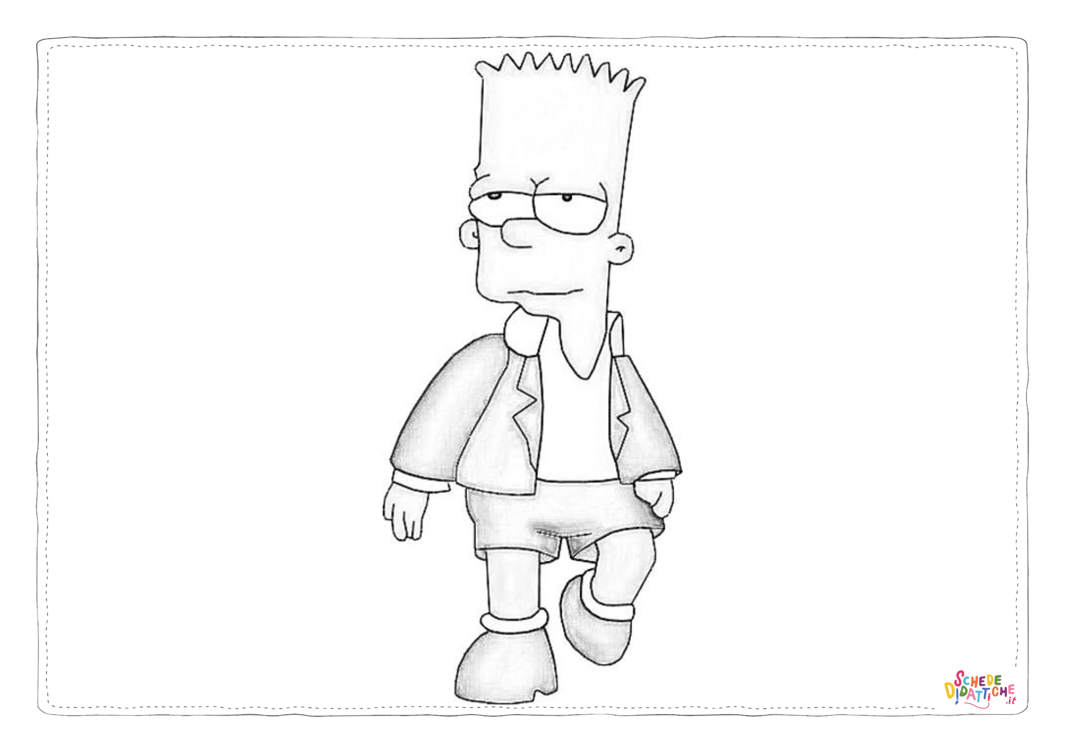Disegno di I Simpson da stampare e colorare 20